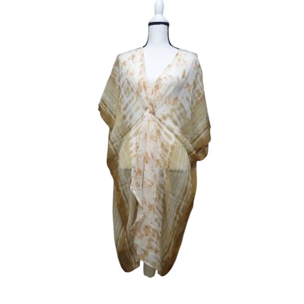 Other INC International Concepts Tie-Dyed Knot Cover Up, Neutral Size ONE SIZE - 2 Thumbnail