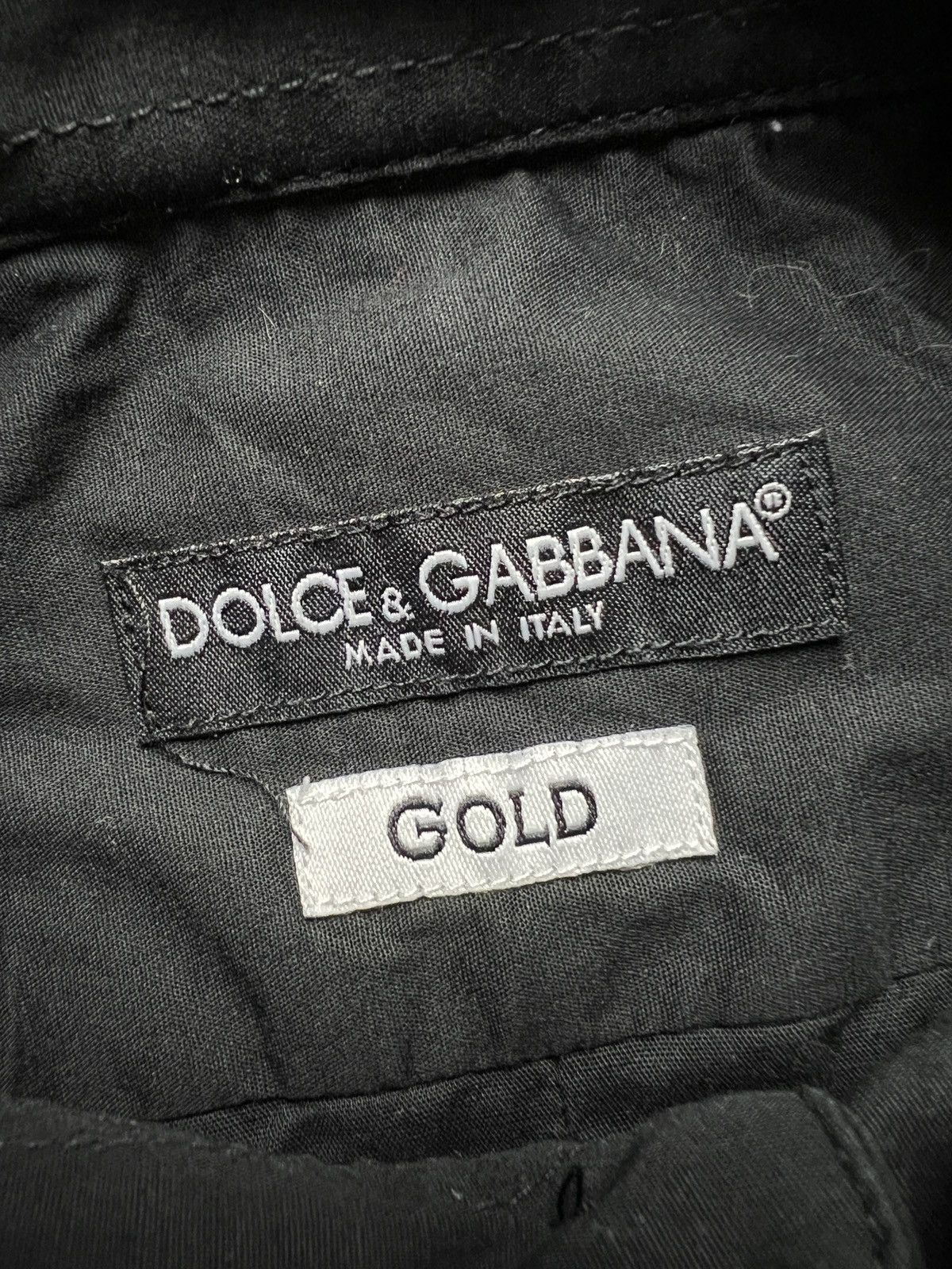 Dolce & Gabbana Dolce & Gabbana Vintage Full Black Long Sleeve Shirt Lux y2k Size US S / EU 44-46 / 1 - 7 Thumbnail