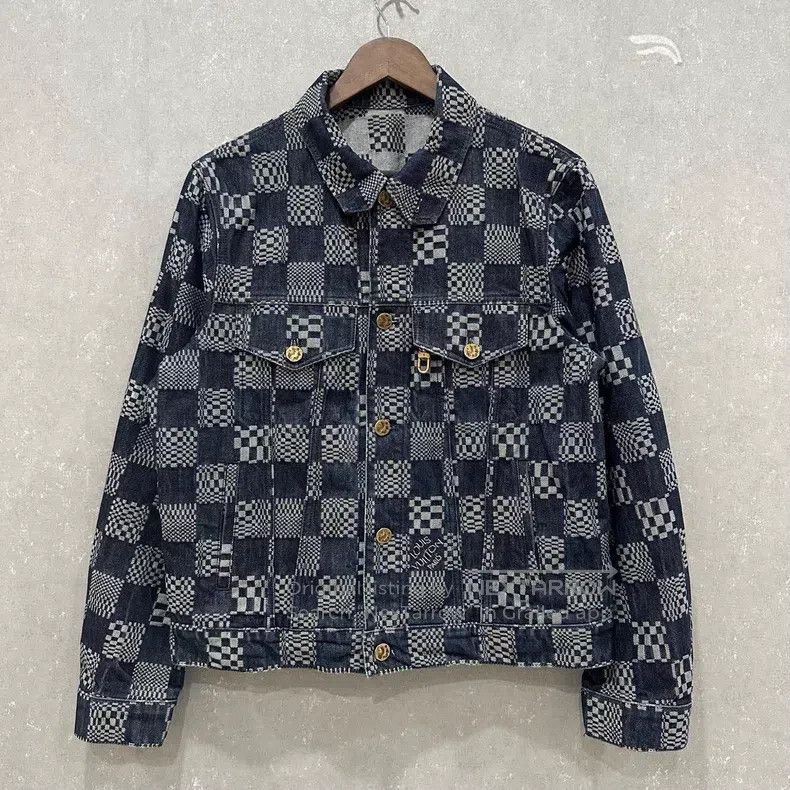 Louis Vuitton Louis Vuitton Checkerboard denim jacket Size US M / EU 48-50 / 2 - 1 Thumbnail