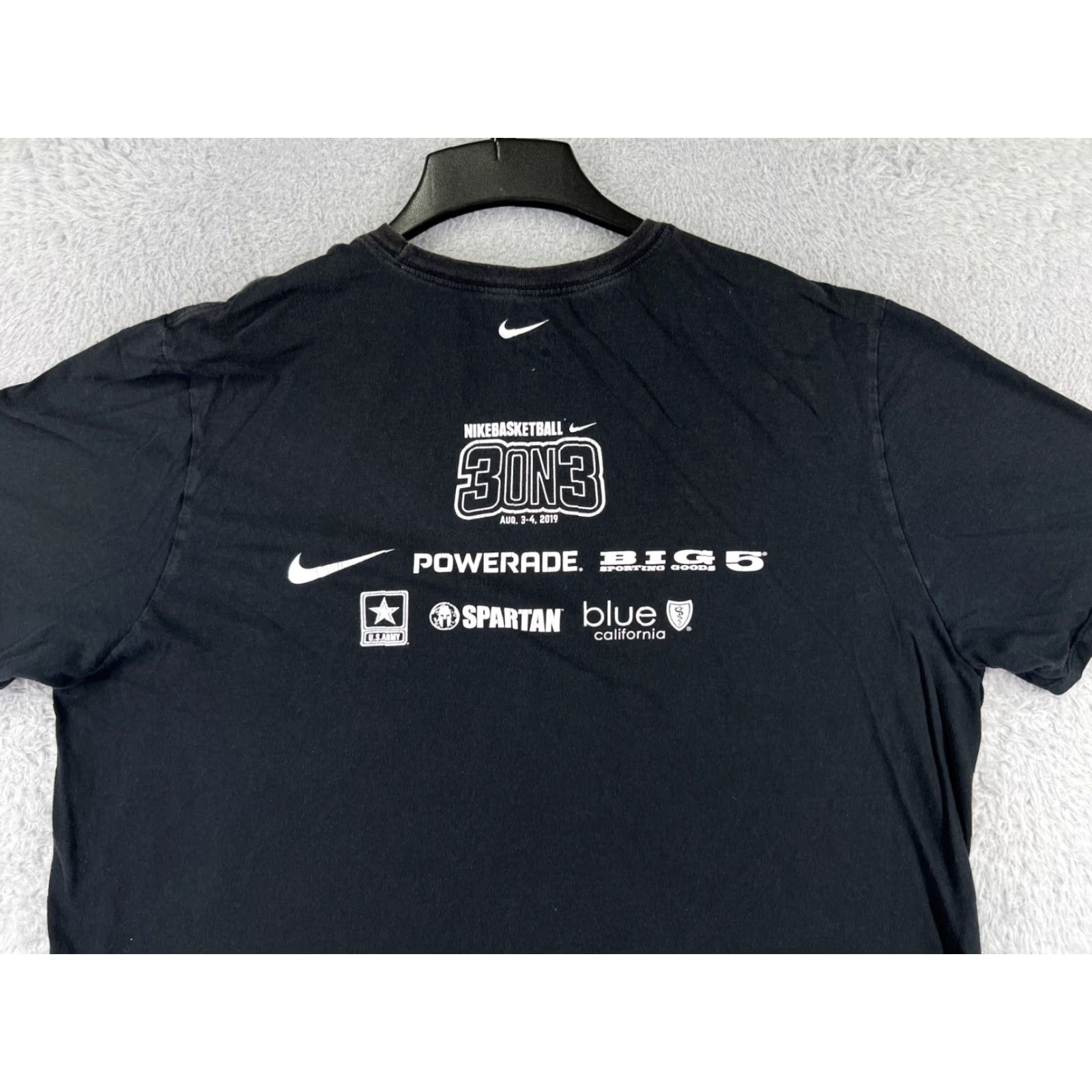 Nike Nike Shirt Mens 2XL Black Jersey Cotton Logo 3 On 3 Basketball 2019 Bring Your Game T‑Shirt Size US XXL / EU 58 / 5 - 7 Thumbnail