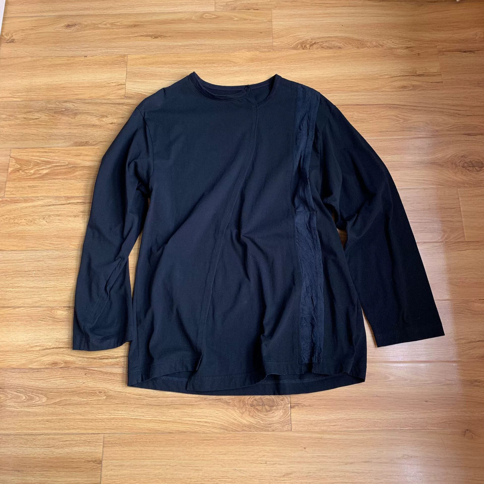 Ground Y Yohji Yamamoto Groundy Asymmetric Long-Sleeve Tee Size US L / EU 52-54 / 3 - 1 Thumbnail