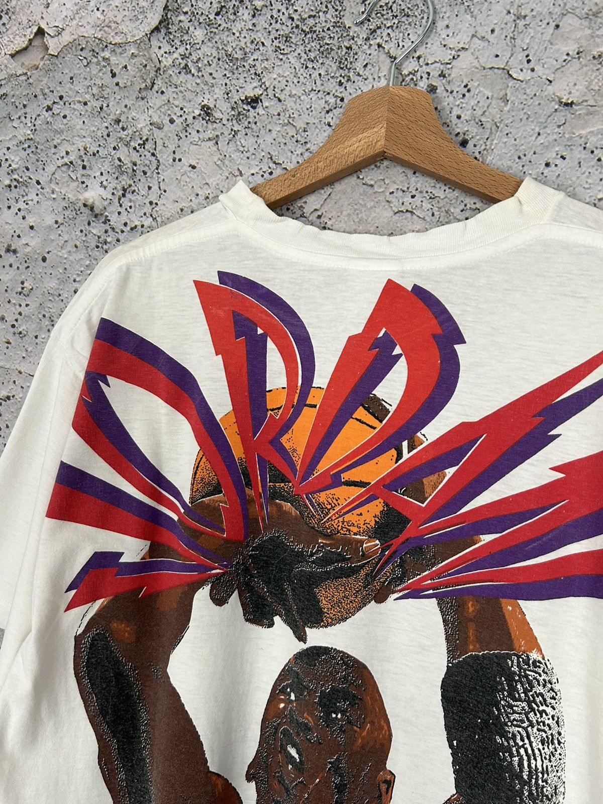 Jordan Brand Vintage Nike Grey Tag Jordan NBA Ultra Rare 90s Graphic Tee Size US M / EU 48-50 / 2 - 4 Thumbnail