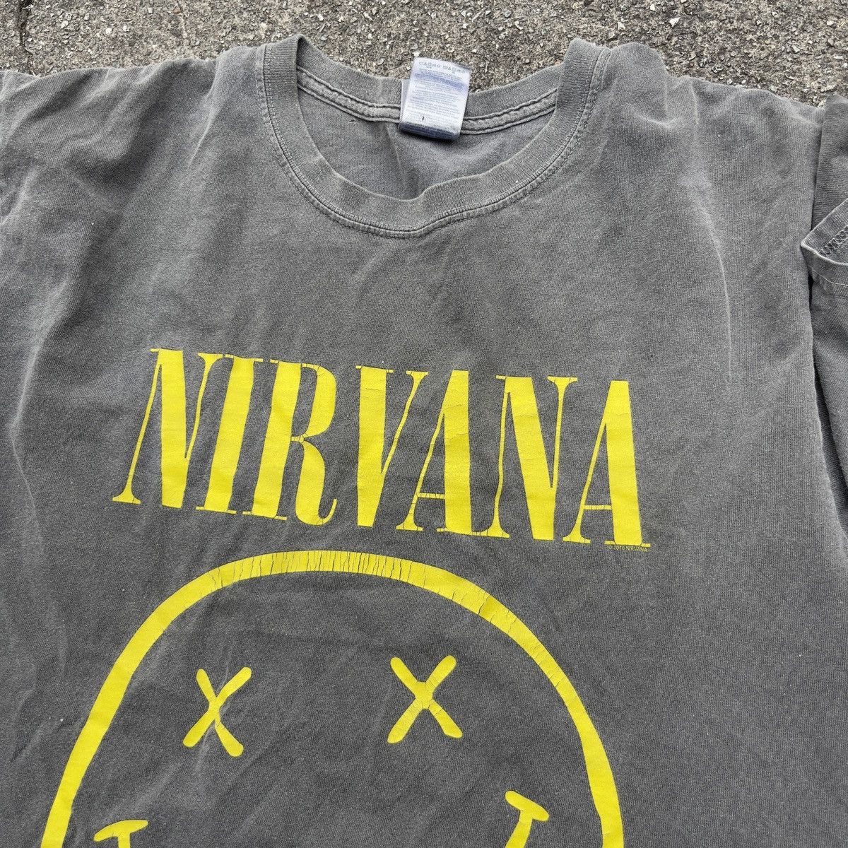 Gildan × Nirvana × Vintage Vintage Sun Faded Over Dyed NIRVANA Shirt Size US L / EU 52-54 / 3 - 2 Thumbnail
