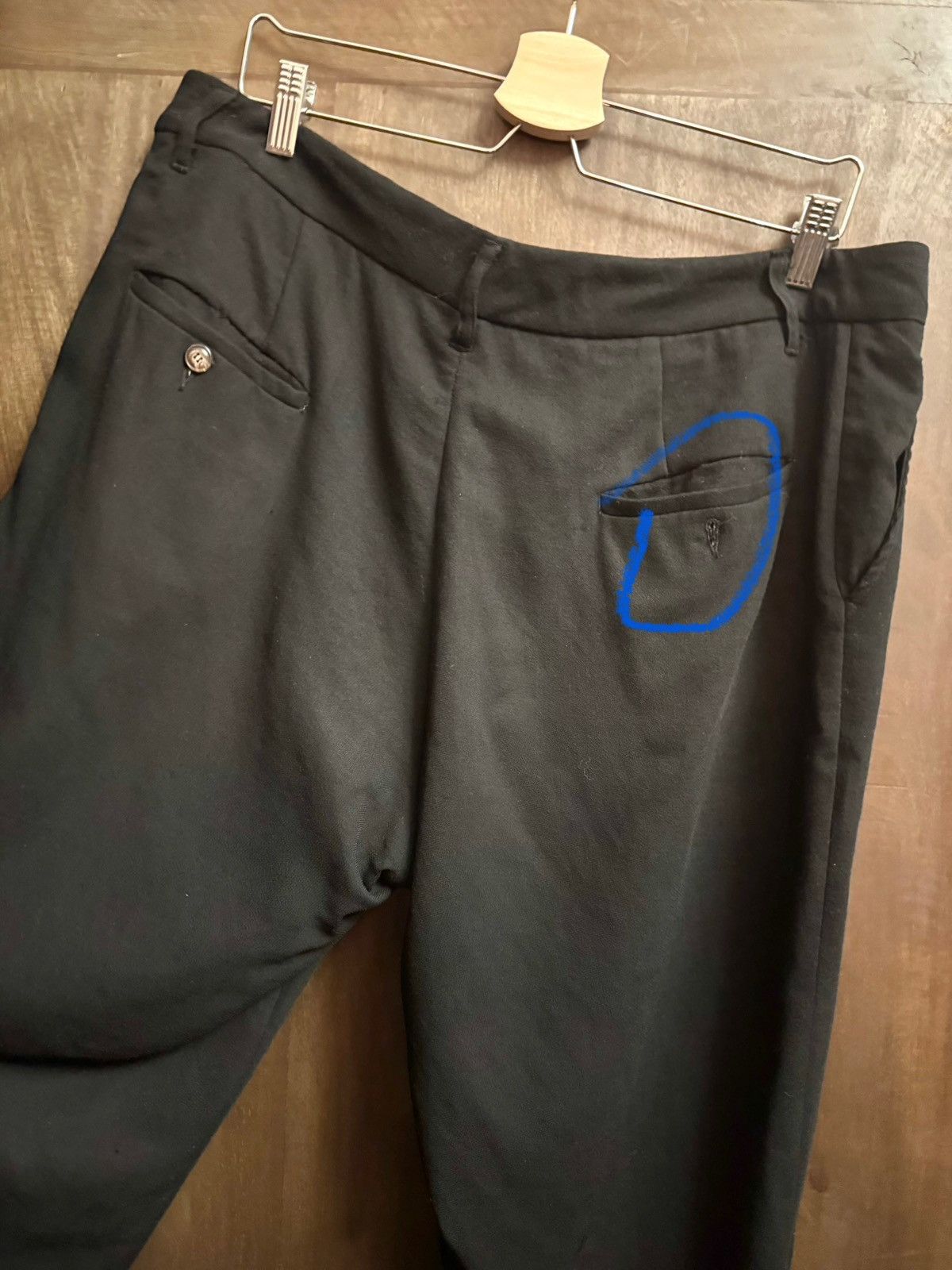 Rick Owens rick owens vintage black wool pants 44 it wo Size 30" / US 8 / IT 44 - 15 Thumbnail