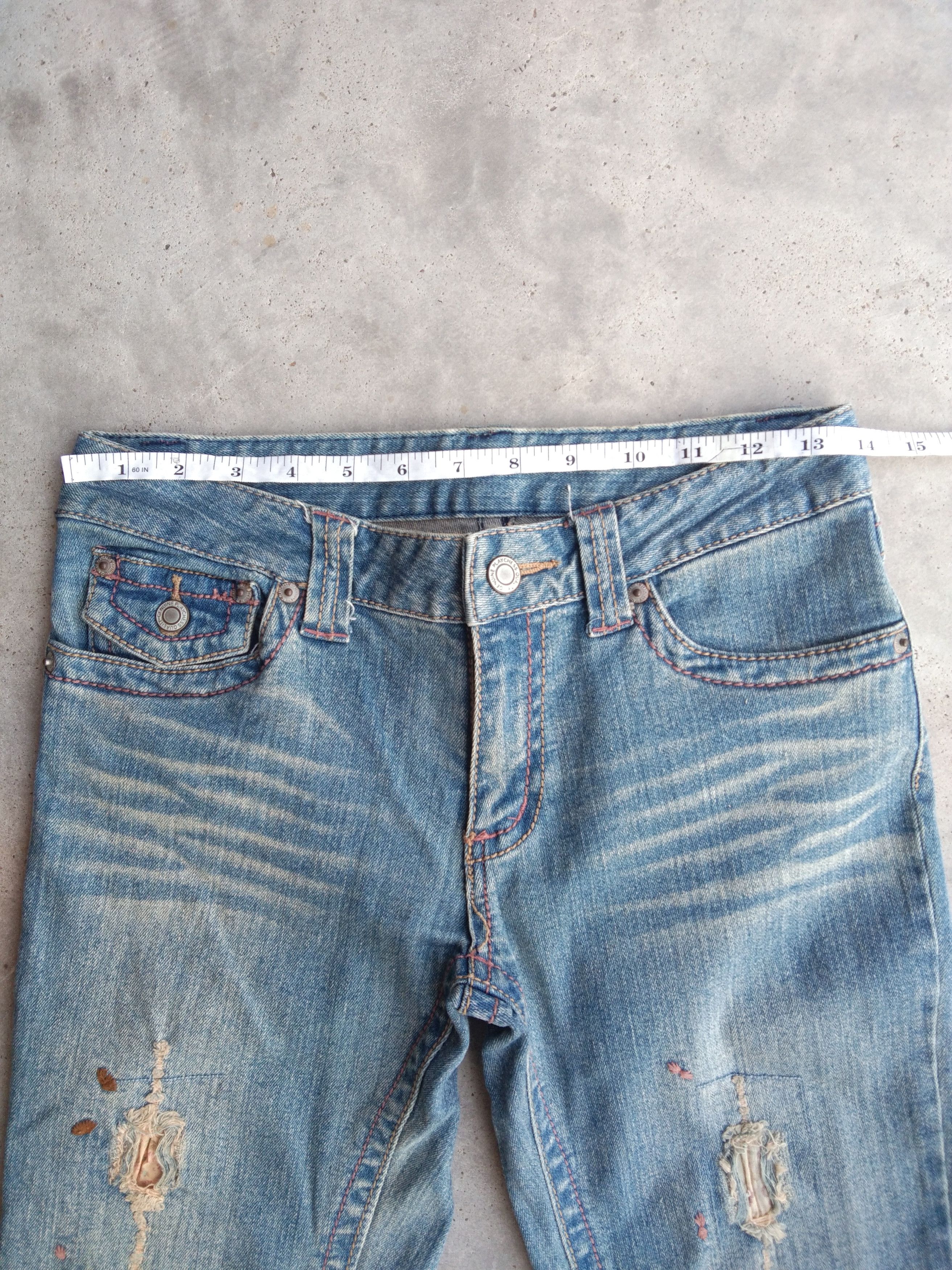 Japanese Brand Vintage Flared Japanese Brand Boot Cut Jeans 27x30 Size US 27 - 4 Thumbnail