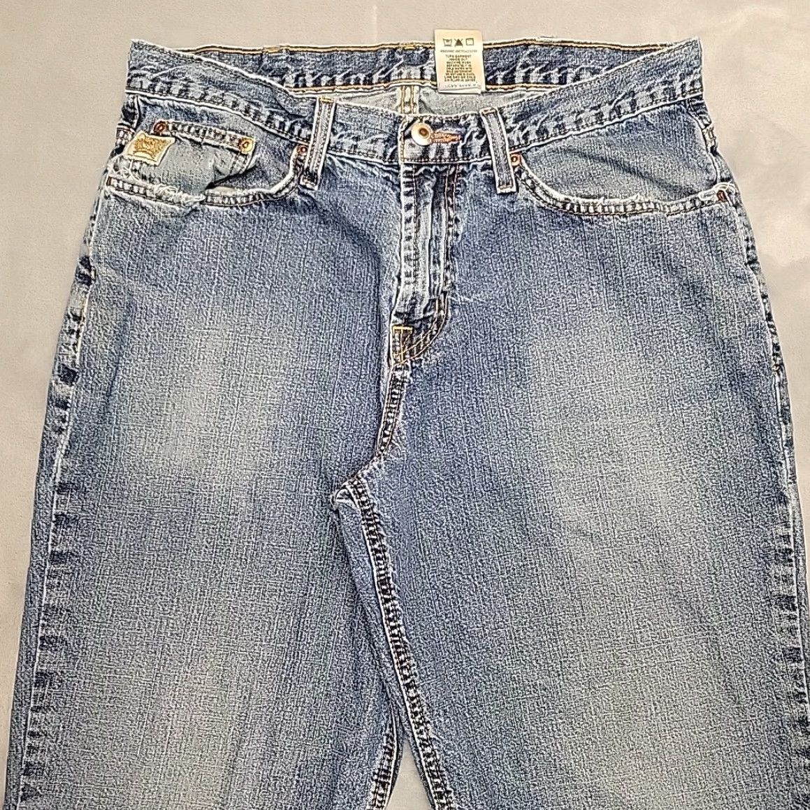 Denime Cinch Jeans Mens 33x34 Blue 100% Cotton Denim Silver Label Western Cowboy Ranch Jeans Mens 33 Blue Cotton Denim Western Cowboy Ranch Size US 33 - 3 Thumbnail