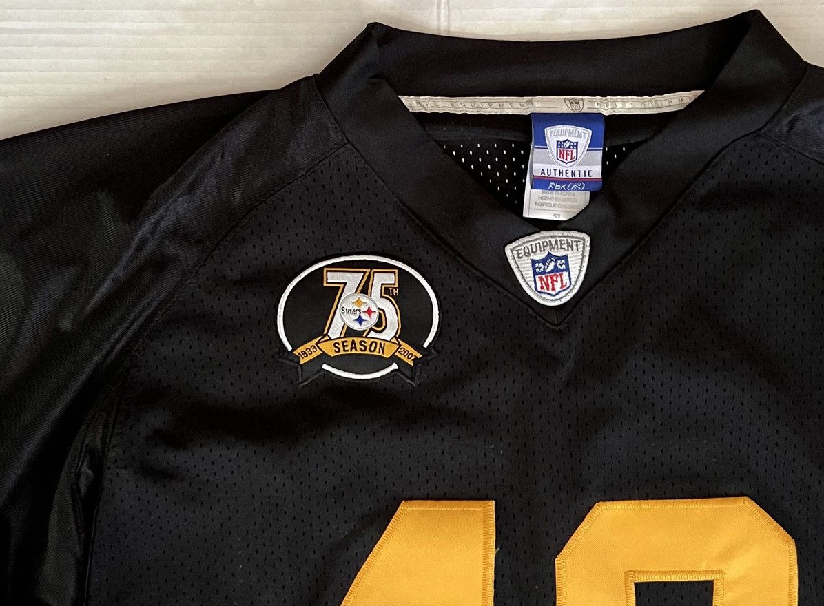 Reebok Pittsburgh Steelers 75th Anniversary Authentic Reebok Jersey Size US XL / EU 56 / 4 - 4 Thumbnail