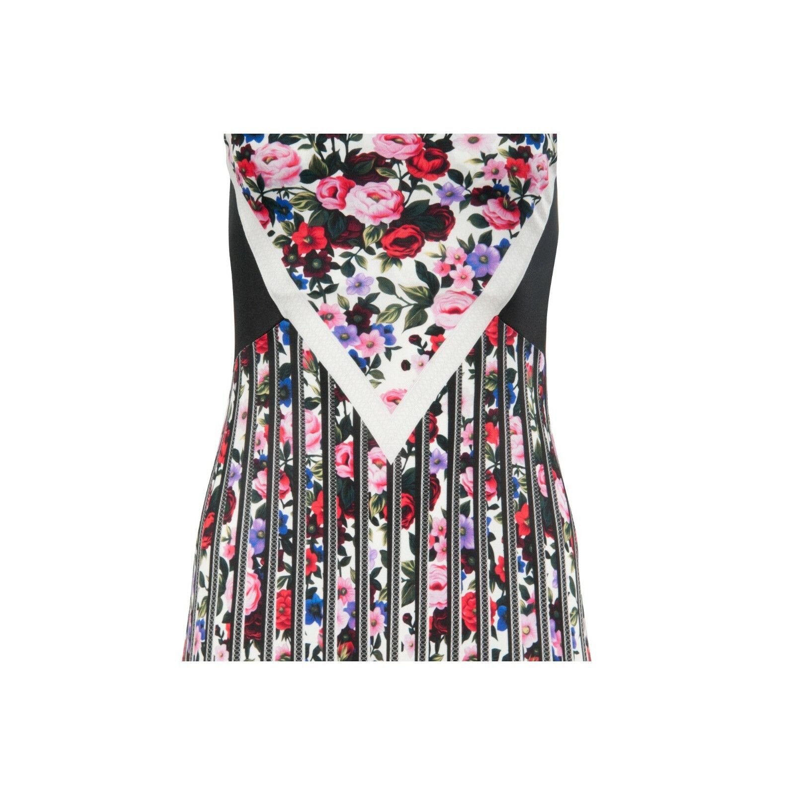 Mary Katrantzou Mary Katrantzou Maxi Dress Size Small White Pink Floral Visc Size S / US 4 / IT 40 - 2 Thumbnail