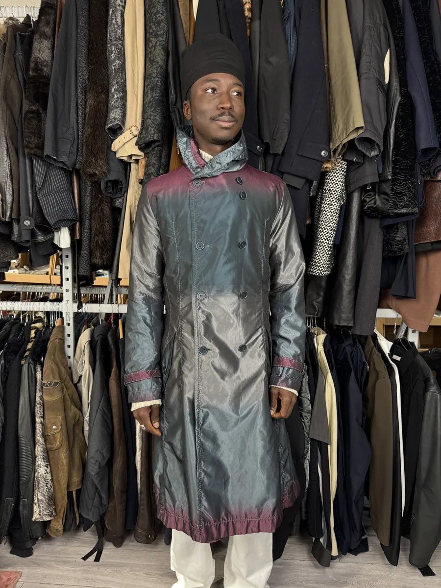 Issey Miyake 2000s Issey Miyake Gradient Multicolor Long Japanese Trench Coat Size US S / EU 44-46 / 1 - 3 Thumbnail