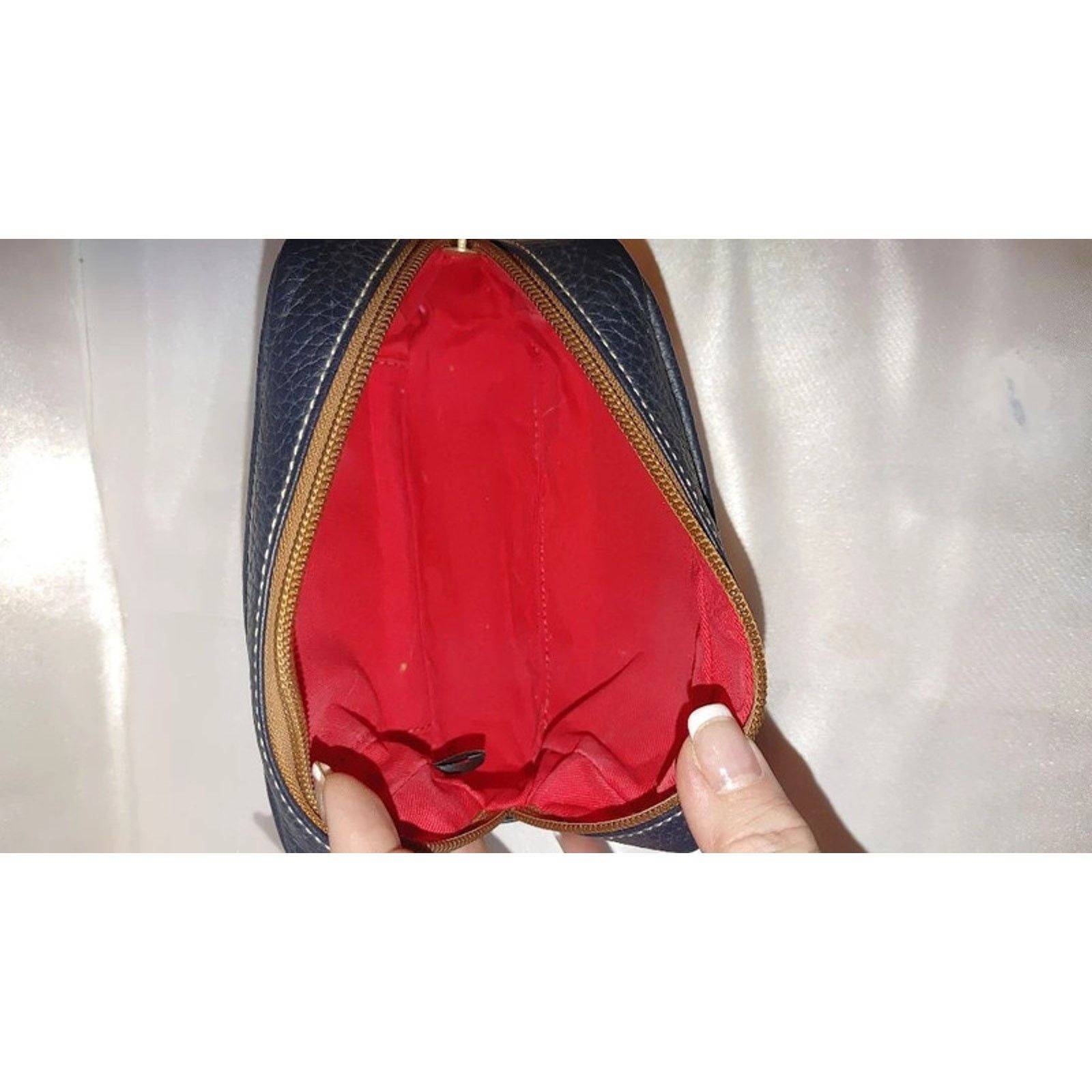 Dooney & Bourke Dooney & Bourke Pebbled Leather Zippered Pouch Size ONE SIZE - 7 Thumbnail