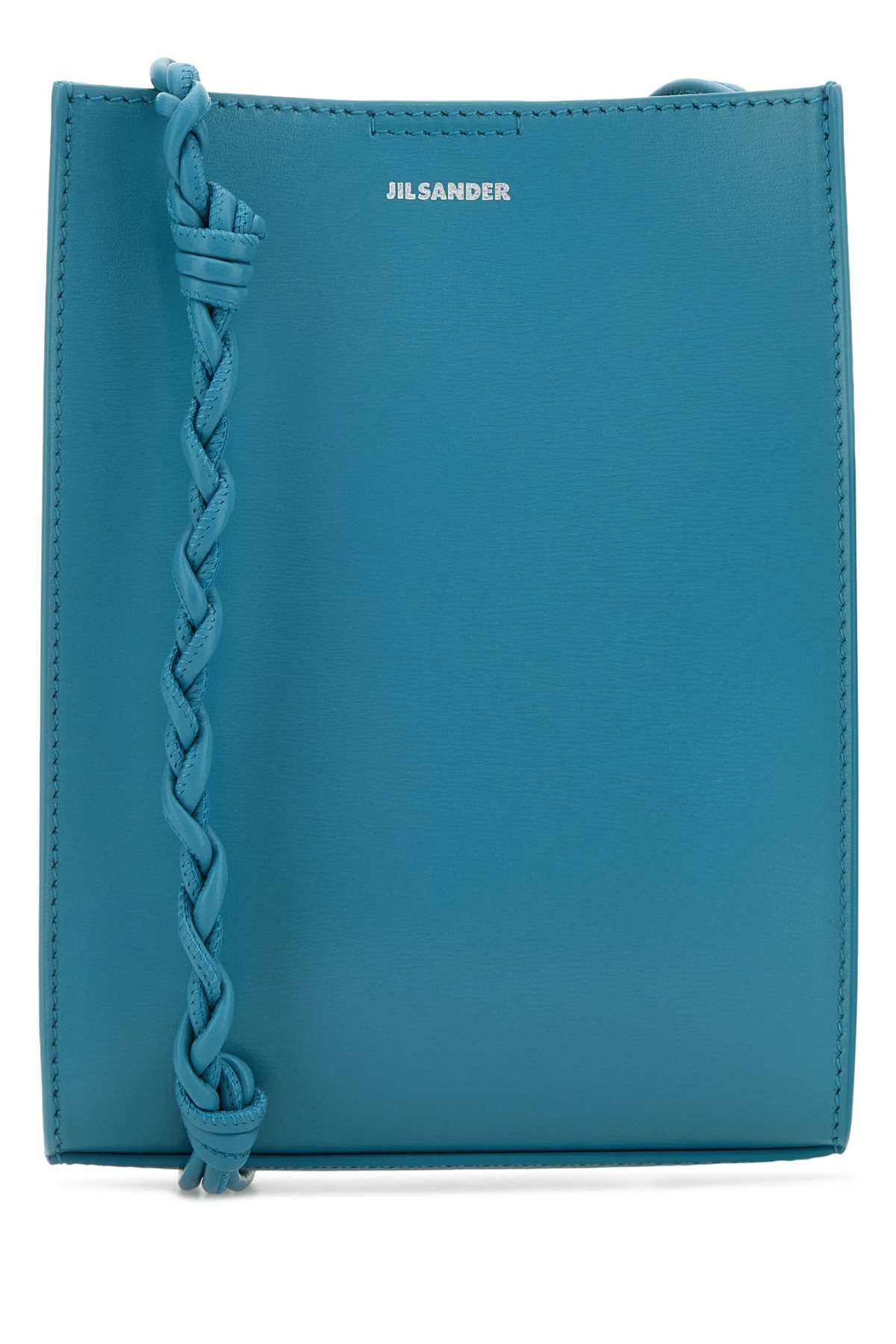 Jil Sander Turquoise Leather Small Tangle Shoulder Bag Size ONE SIZE - 1 Thumbnail