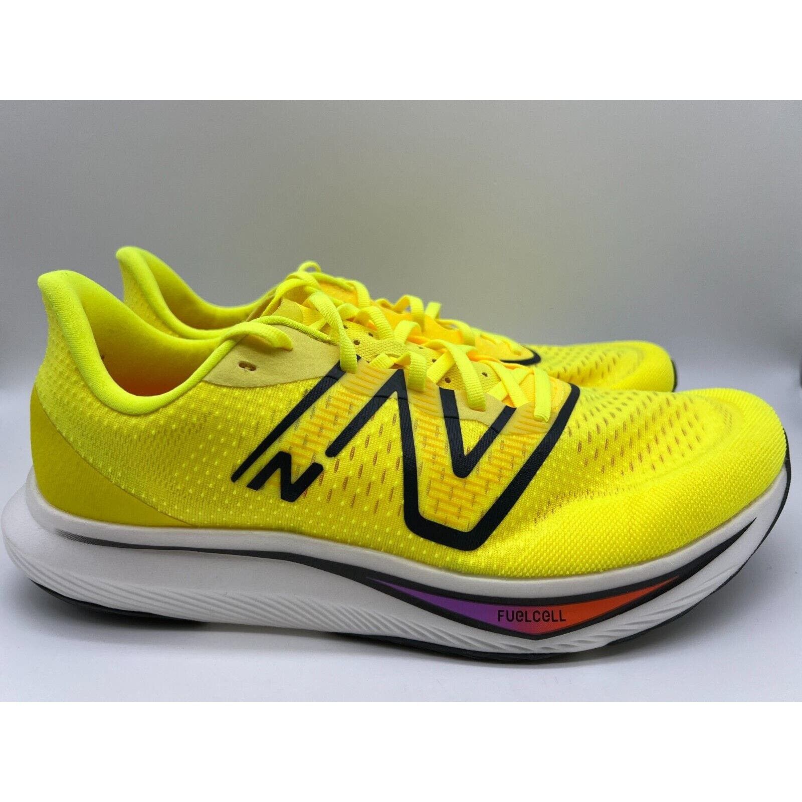 image of New Balance Fuelcell Rebel V3 Low Cosmic Pineapple Men's 13 Shoes in Yellow