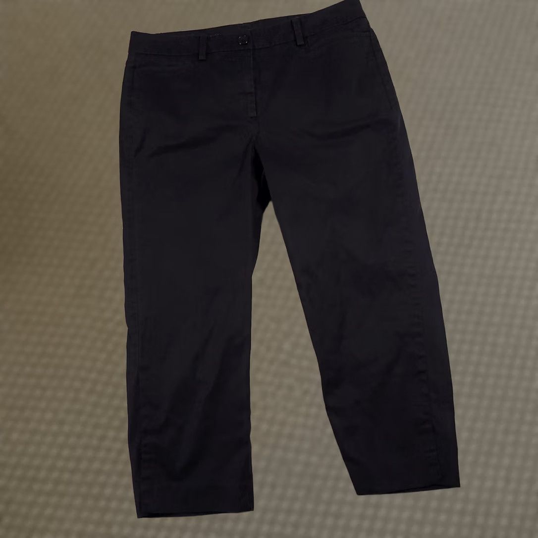 Talbots Talbots Pants Womens 6 Blue Perfect Skimmer Cropped Stretch Cotton Blend Casual Size 28" / US 6 / IT 42 - 1 Thumbnail