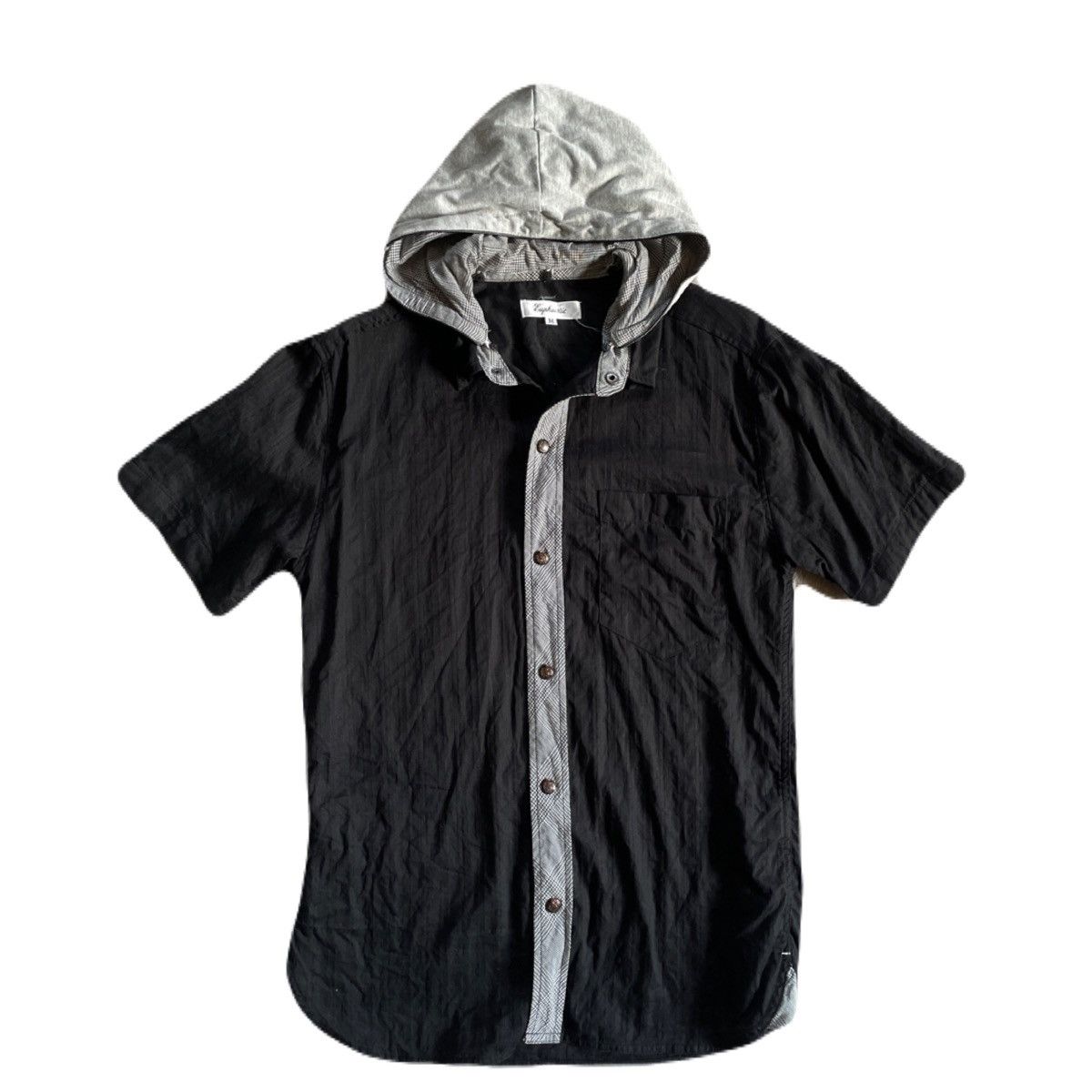 If Six Was Nine 2000s Japanese archive Vkei Gothic Button Hooded Shirts Y2K Size US S / EU 44-46 / 1 - 2 Thumbnail