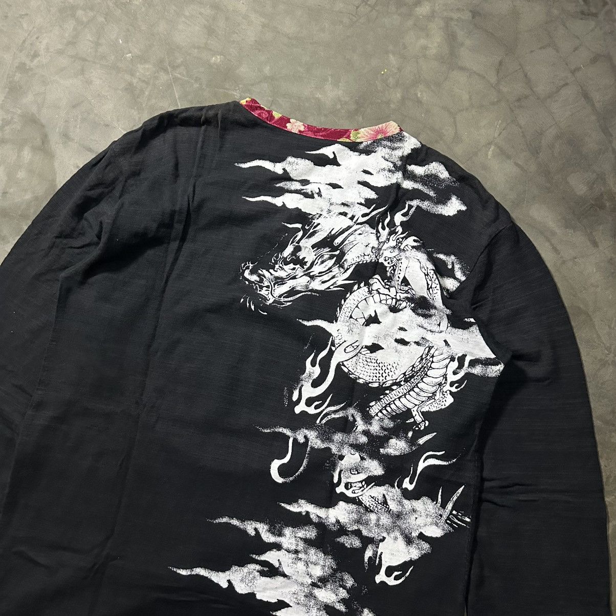 Japanese Brand 🐉JAPANESE TRADITIONAL DRAGON LONG SLEEVE SUKAJAN STYLE🐉 Size US L / EU 52-54 / 3 - 9 Thumbnail