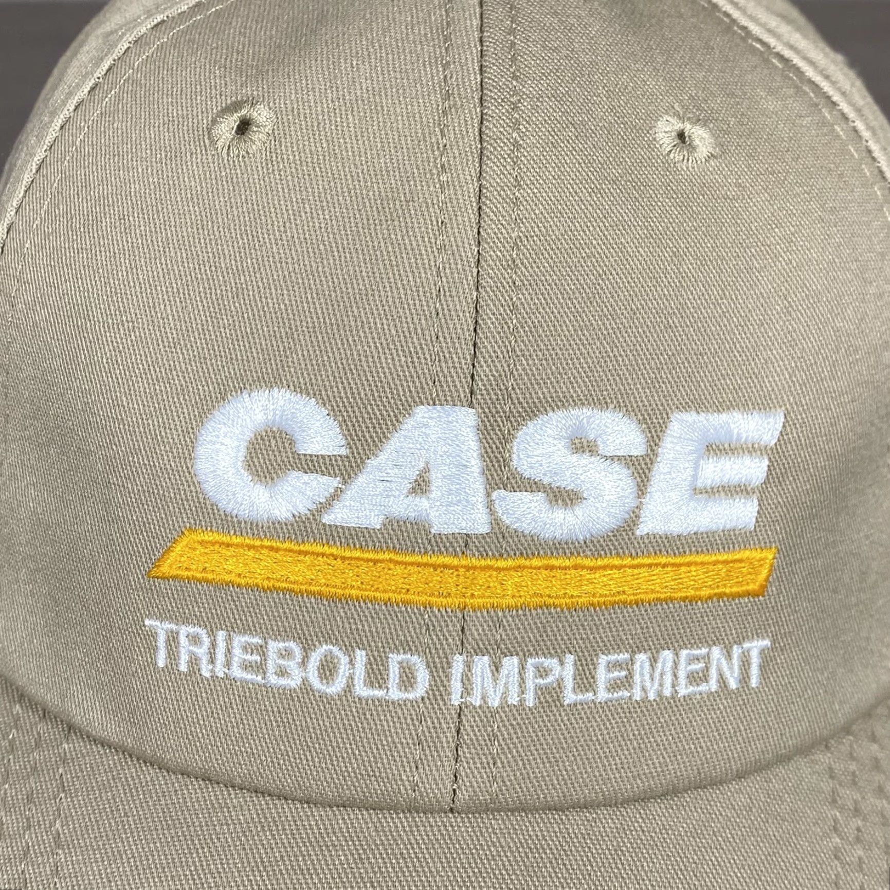 Vintage Legendary Hat Cap Beige Strap Back Adjustable Made In USA Baseball Cap Men Twill Cotton Logo Adjustable Rare Case Triebold Implement Cap Size ONE SIZE - 2 Thumbnail