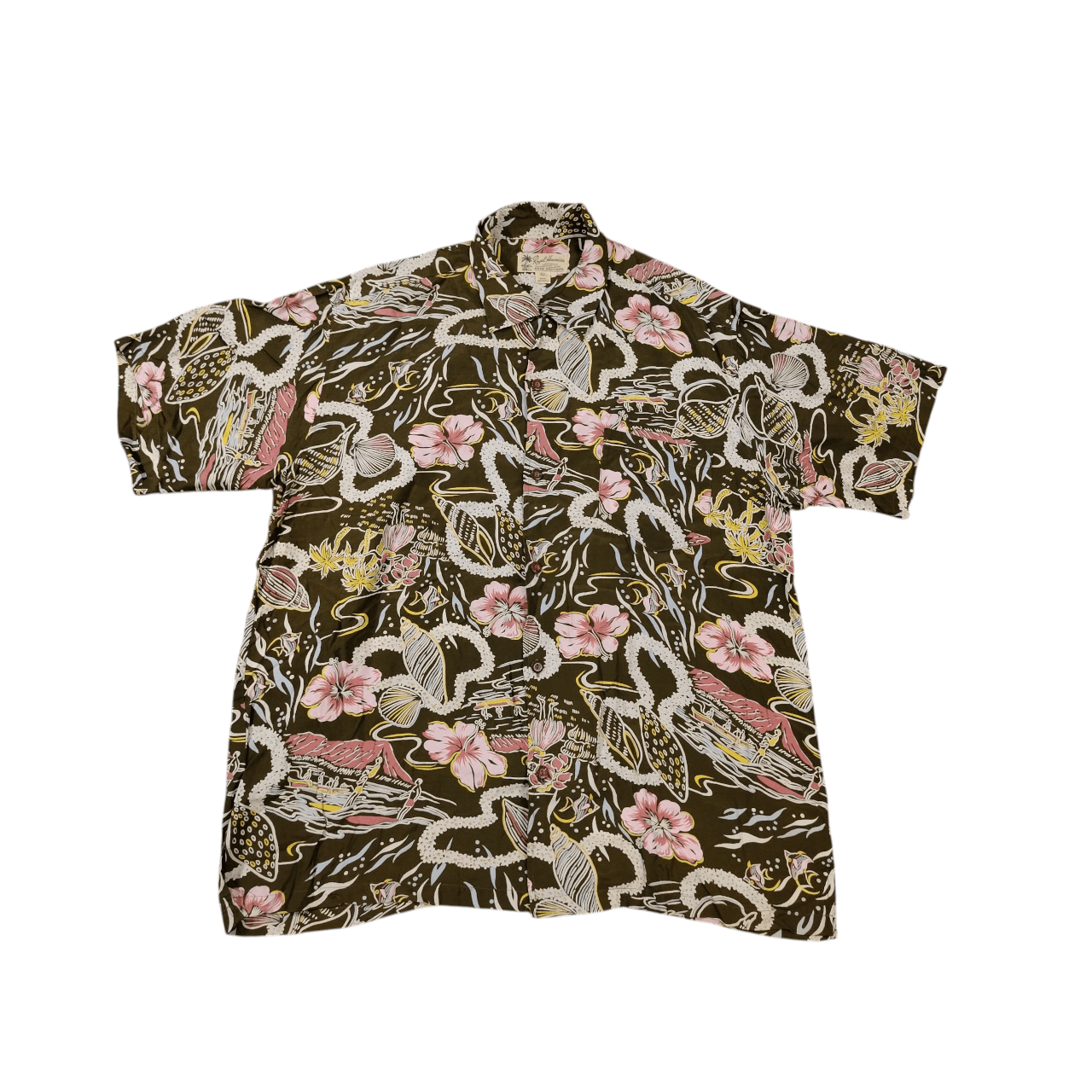Vintage Vintage Hawaiian floral button up shirt Size US L / EU 52-54 / 3 - 1 Thumbnail