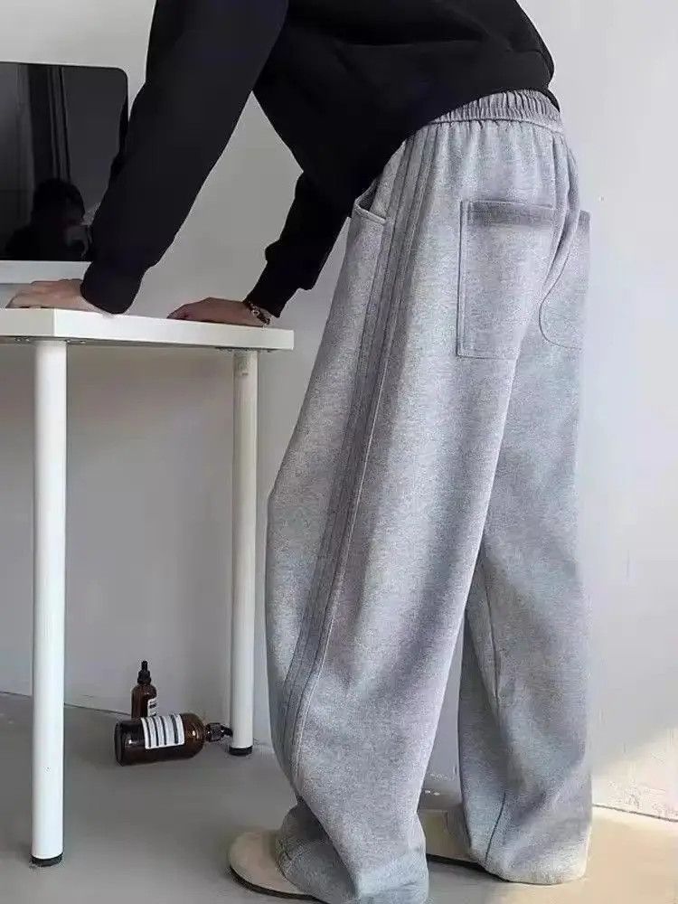Japanese Brand Grey loose fit sweatpants baggy Size US 32 / EU 48 - 5 Thumbnail