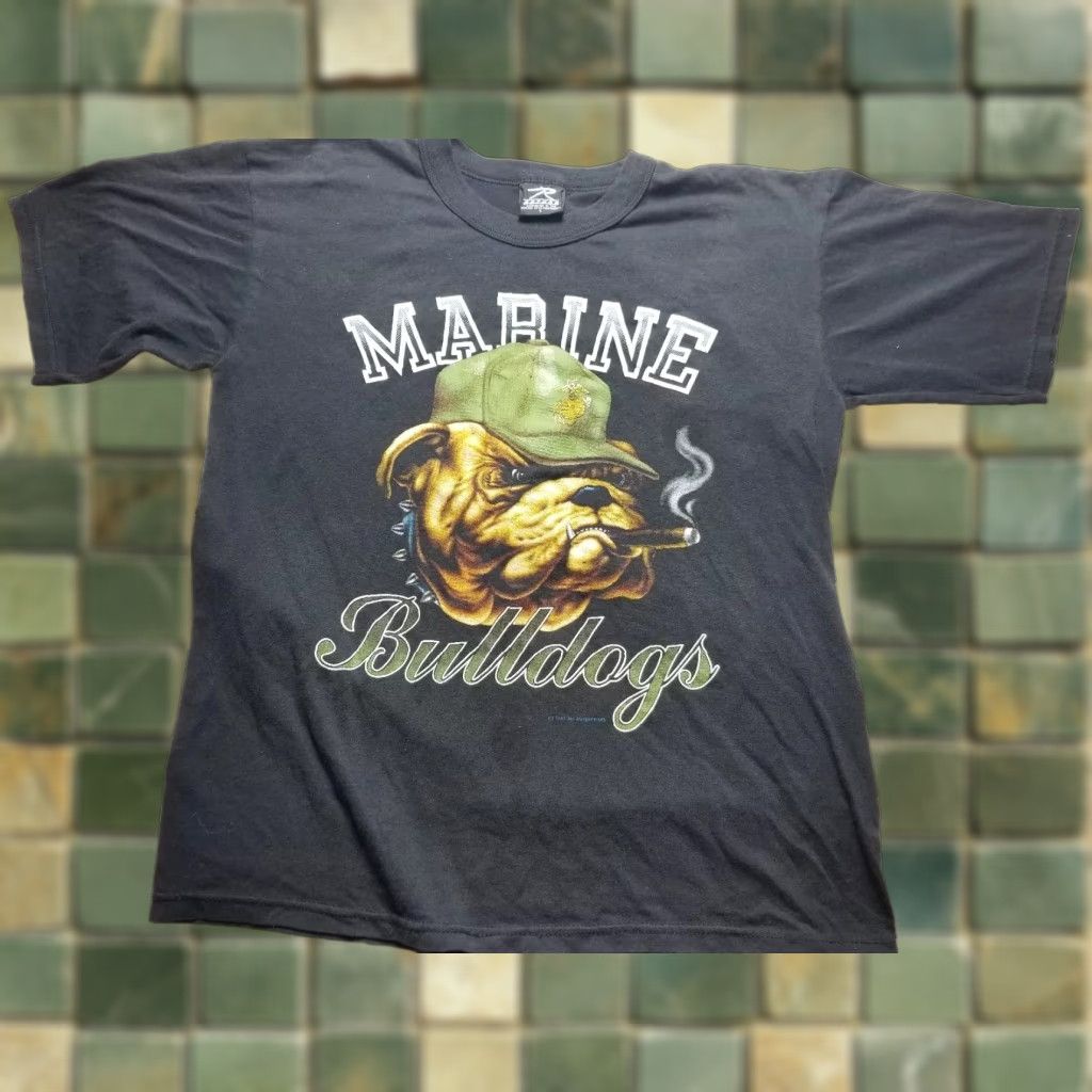 Rothco VINTAGE Rothco Marines bulldog shirt USMC THIN 80s Harley Hd L Adult Mens/Unisex Shirts? Size US L / EU 52-54 / 3 - 1 Thumbnail
