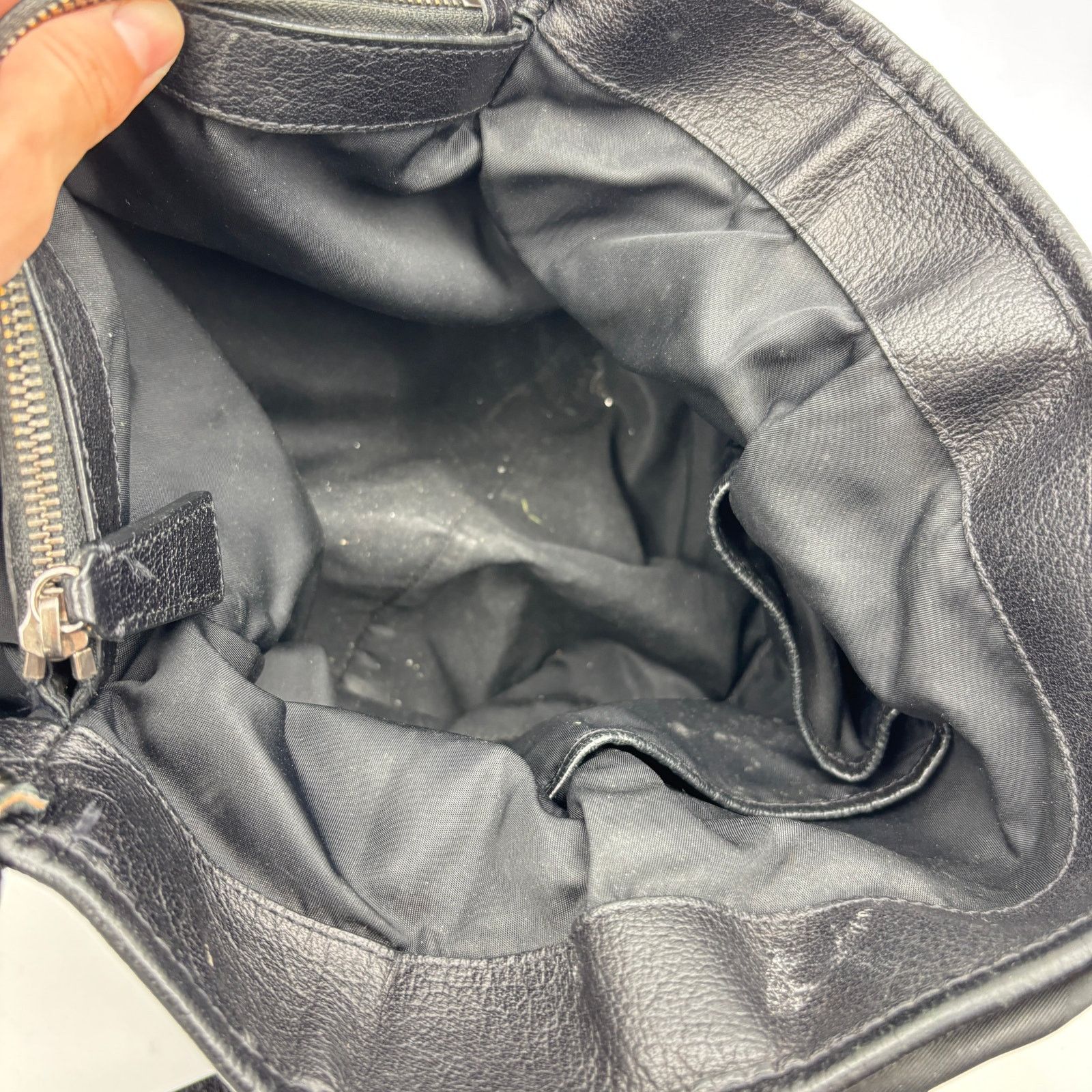 Burberry Burberry Black Tonal Check Nylon Leather Tote Bag Size ONE SIZE - 14 Thumbnail