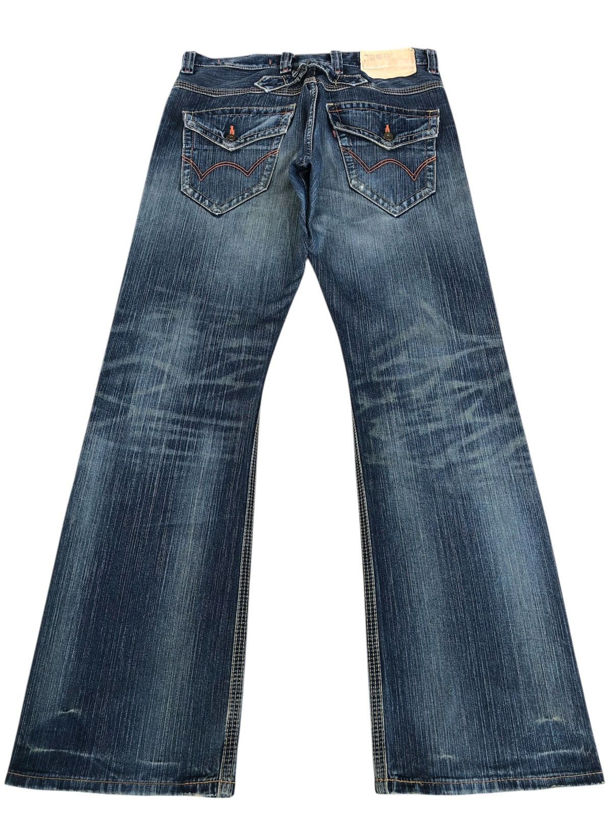 If Six Was Nine Japanese Edwin Bootcut Flare Distressed Jeans Size US 34 / EU 50 - 1 Thumbnail