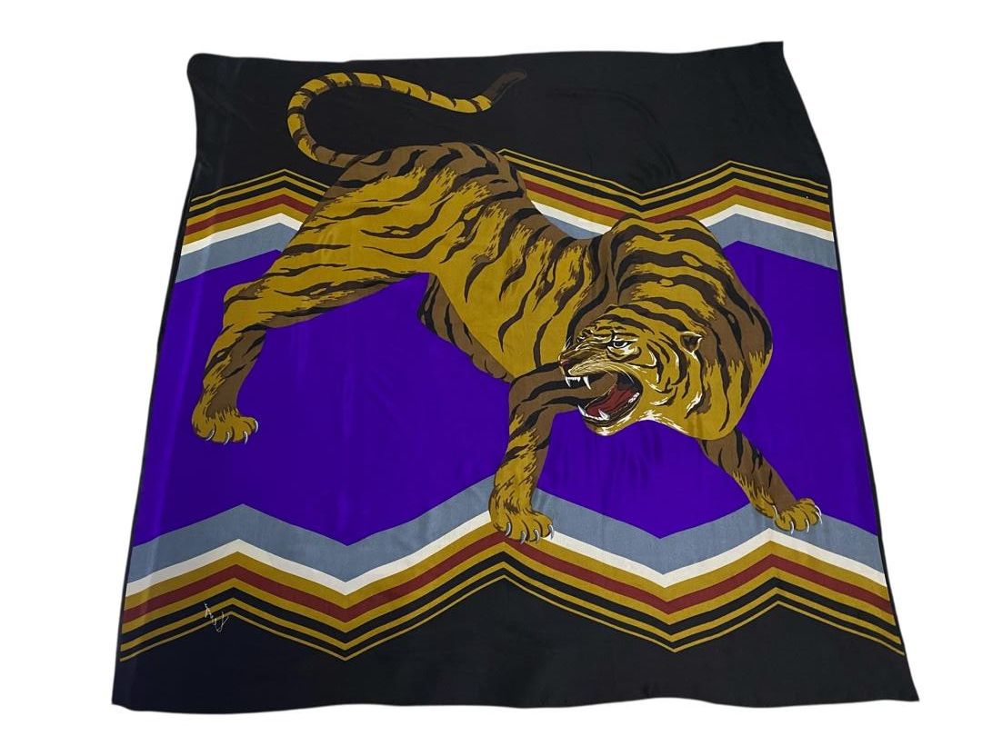 Kenzo Vintage 2002 Kenzo Tiger Fullprint Scarf Size ONE SIZE - 2 Thumbnail