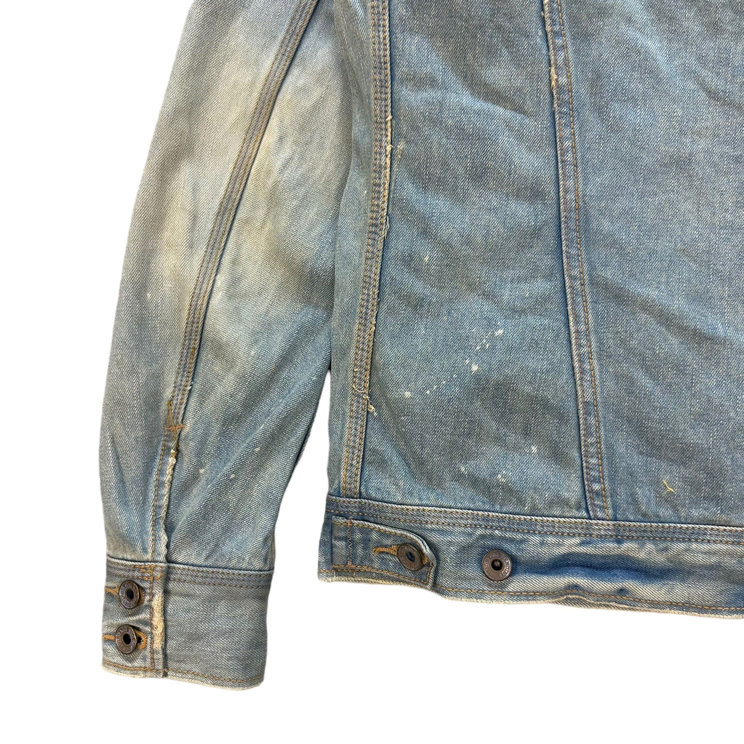 Japanese Brand GENUINE VINTAGE GOA DISTRESS FASHION DENIM JACKET #8764-025 Size US S / EU 44-46 / 1 - 16 Thumbnail