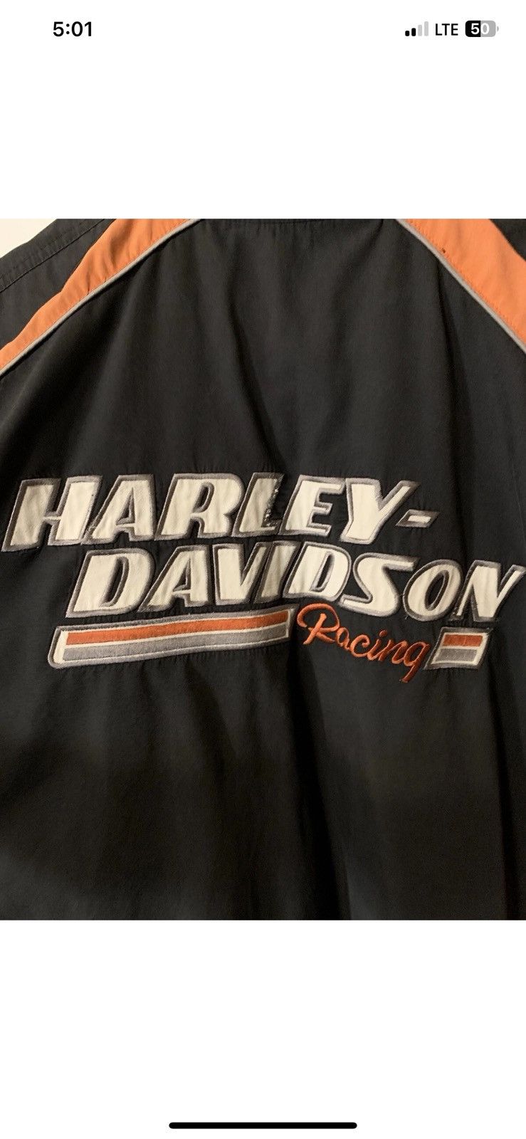 Harley Davidson Vtg Harley Davidson Racing Mens Sz 2XL Shop Work Mechanic Size US XXL / EU 58 / 5 - 1 Thumbnail