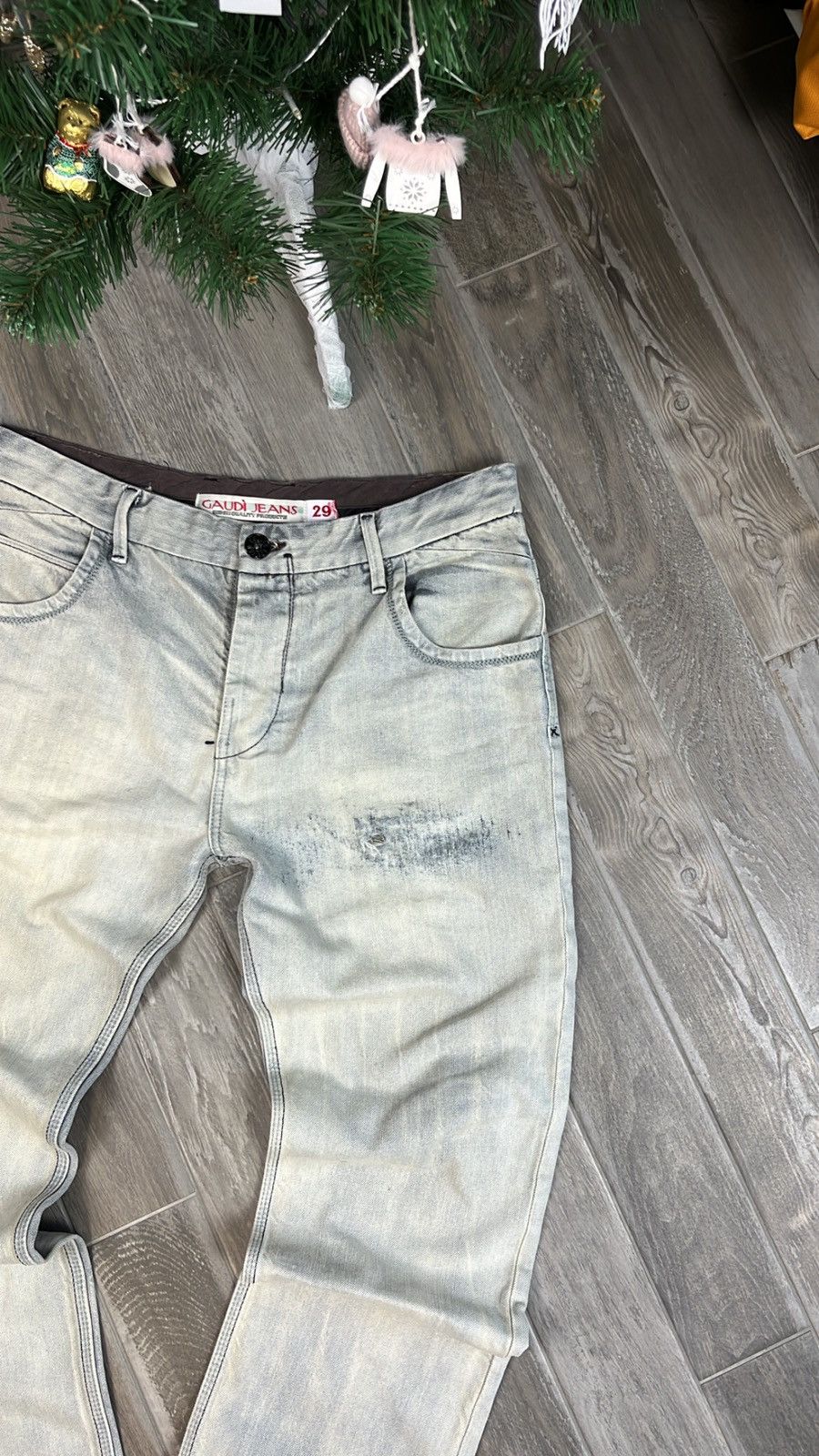 Japanese Brand × Vintage Hype Distressed Washed Jeans Dirty style Size US 34 / EU 50 - 2 Thumbnail