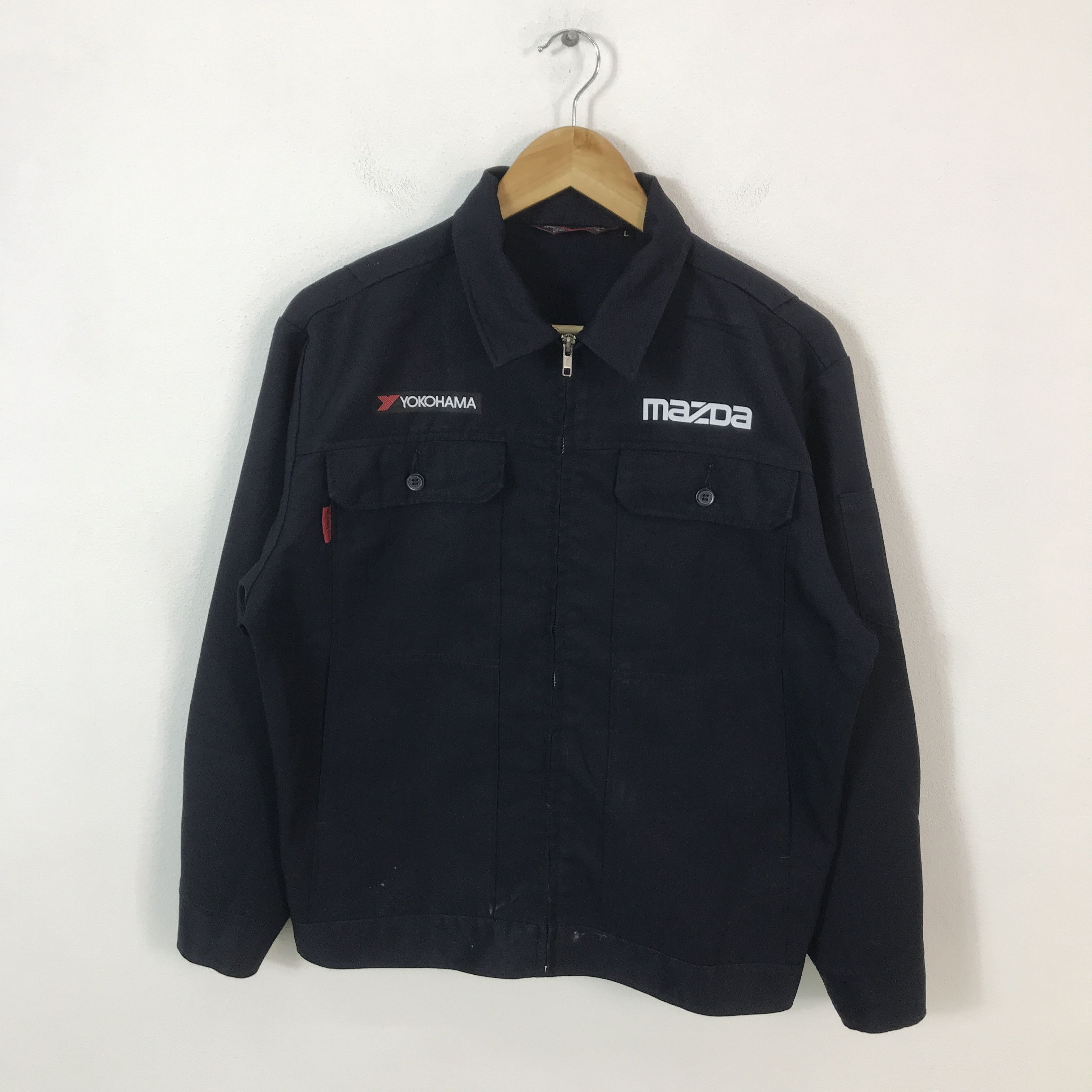 Japanese Brand Vtg Mazda x Yokohama racing Japan jacket Size US L / EU 52-54 / 3 - 2 Thumbnail
