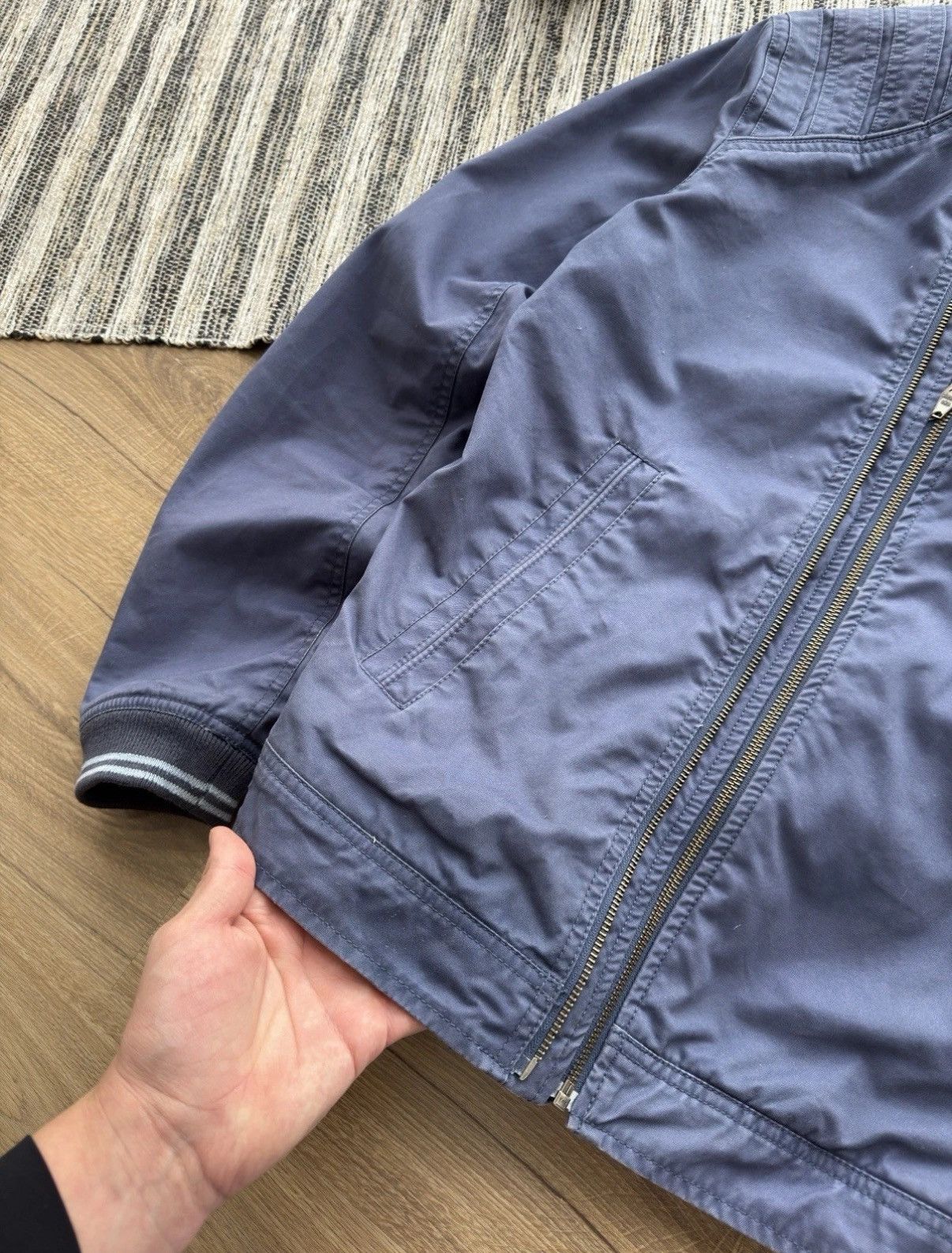 Diesel DIESEL VINTAGE BIKER STYLE Y2K RETRO 90s BLUE COTTON JACKET Size US M / EU 48-50 / 2 - 11 Thumbnail