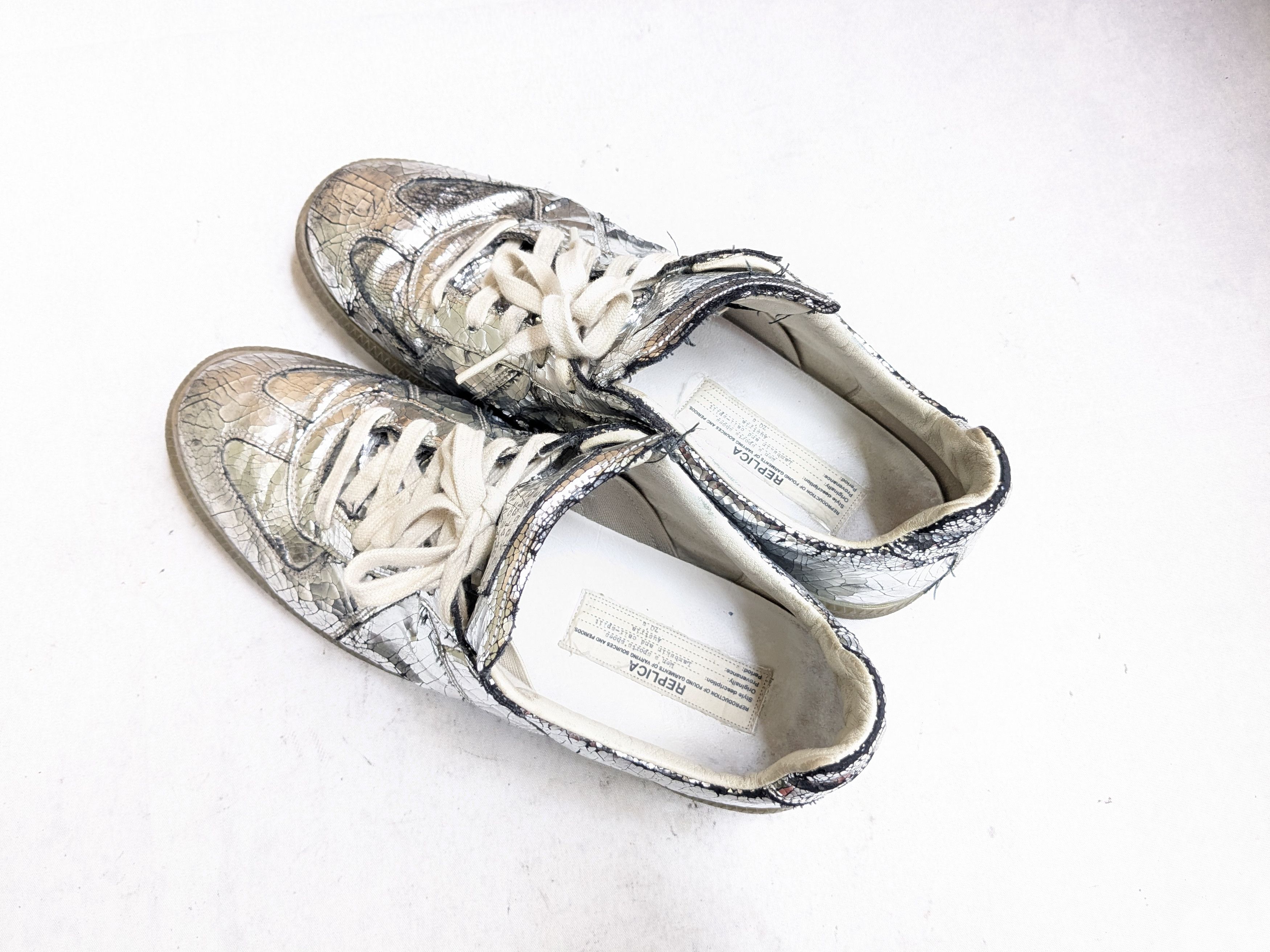 Maison Margiela Maison Margiela Replica GAT Silver 9 42 Low Tops Size US 9 / EU 42 - 15 Thumbnail