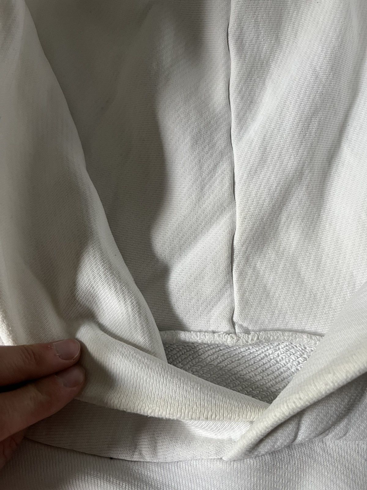 Maison Margiela Maison Margiela A/W 20 upside down oversized white hoodie Size US L / EU 52-54 / 3 - 16 Thumbnail