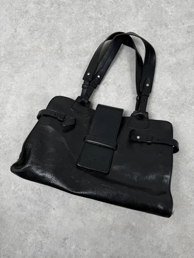Jean Paul Gaultier 2000s Jean Paul Gaultier Black Handle Leather Bag Size ONE SIZE - 5 Thumbnail