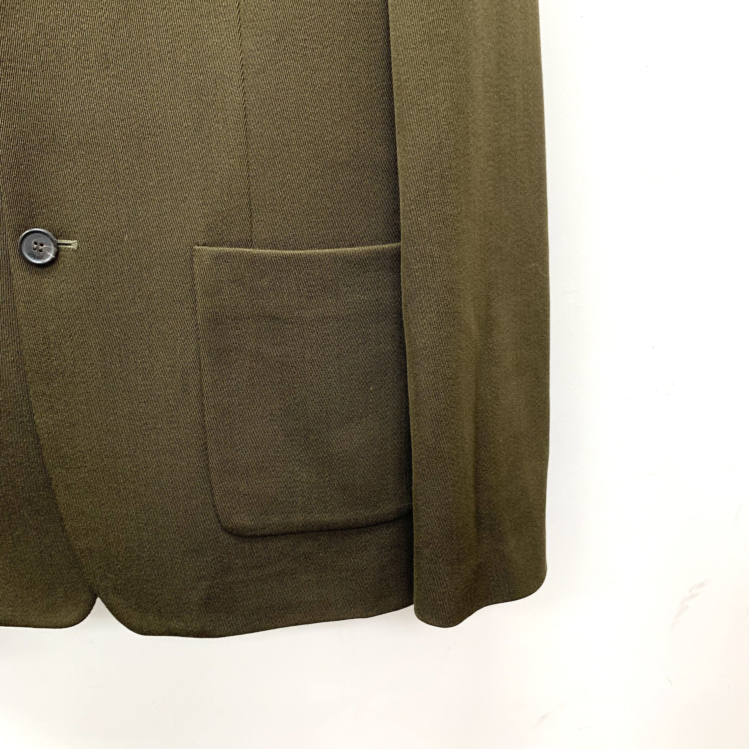 Loewe Loewe Wool Hooded Blazer Dark Green (44) Size US S / EU 44-46 / 1 - 4 Thumbnail