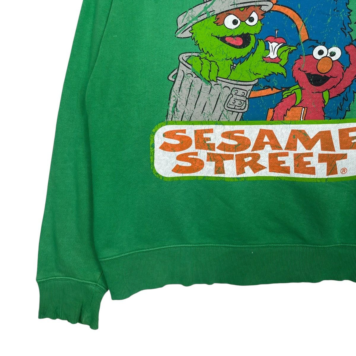 Vintage Vintage Sesame Street Green Sweatshirt Size M / US 6-8 / IT 42-44 - 3 Thumbnail