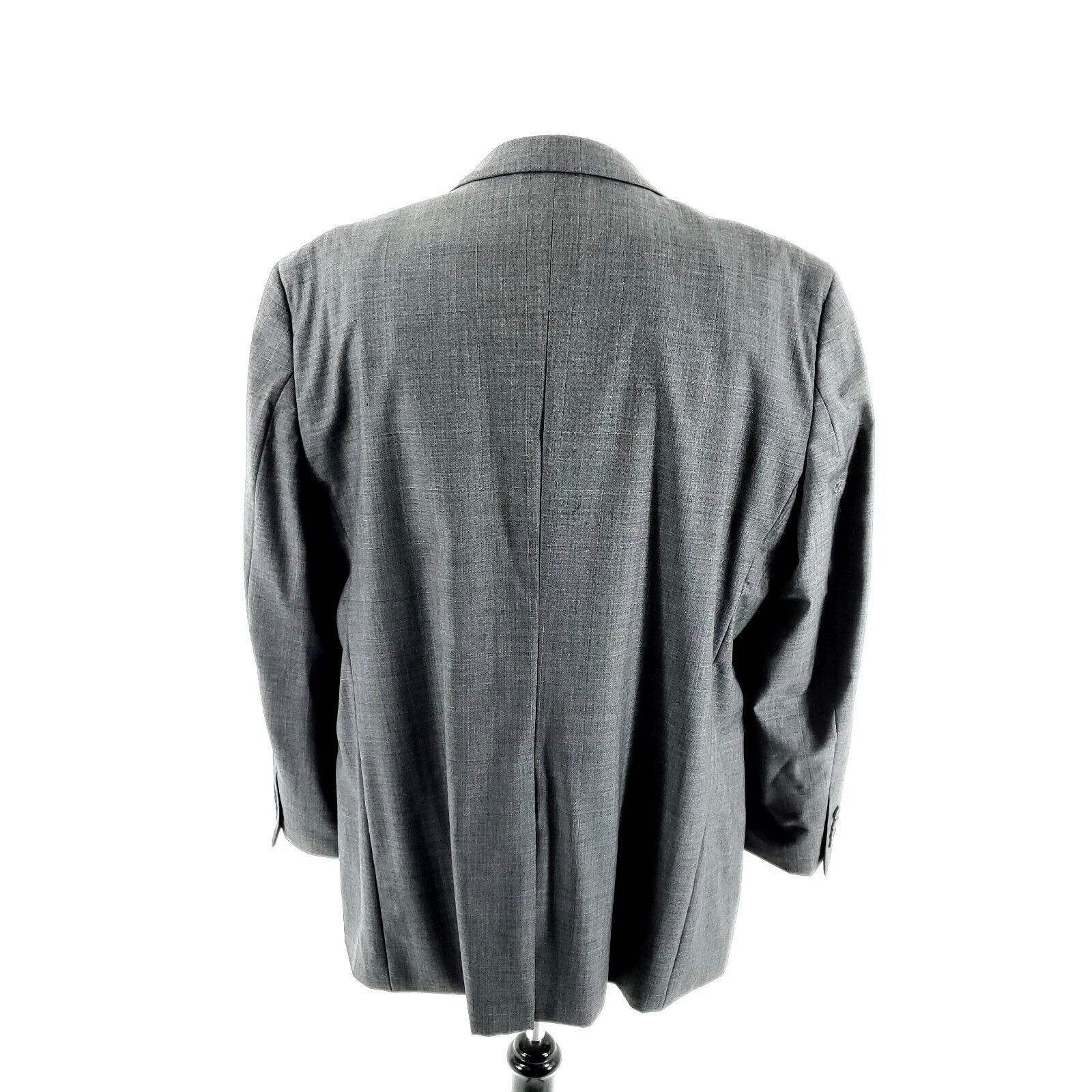 Joseph & Feiss DAMAGED Joseph & Feiss Super 100s Wool 2 Button Blazer 44R O Size 44R - 8 Thumbnail