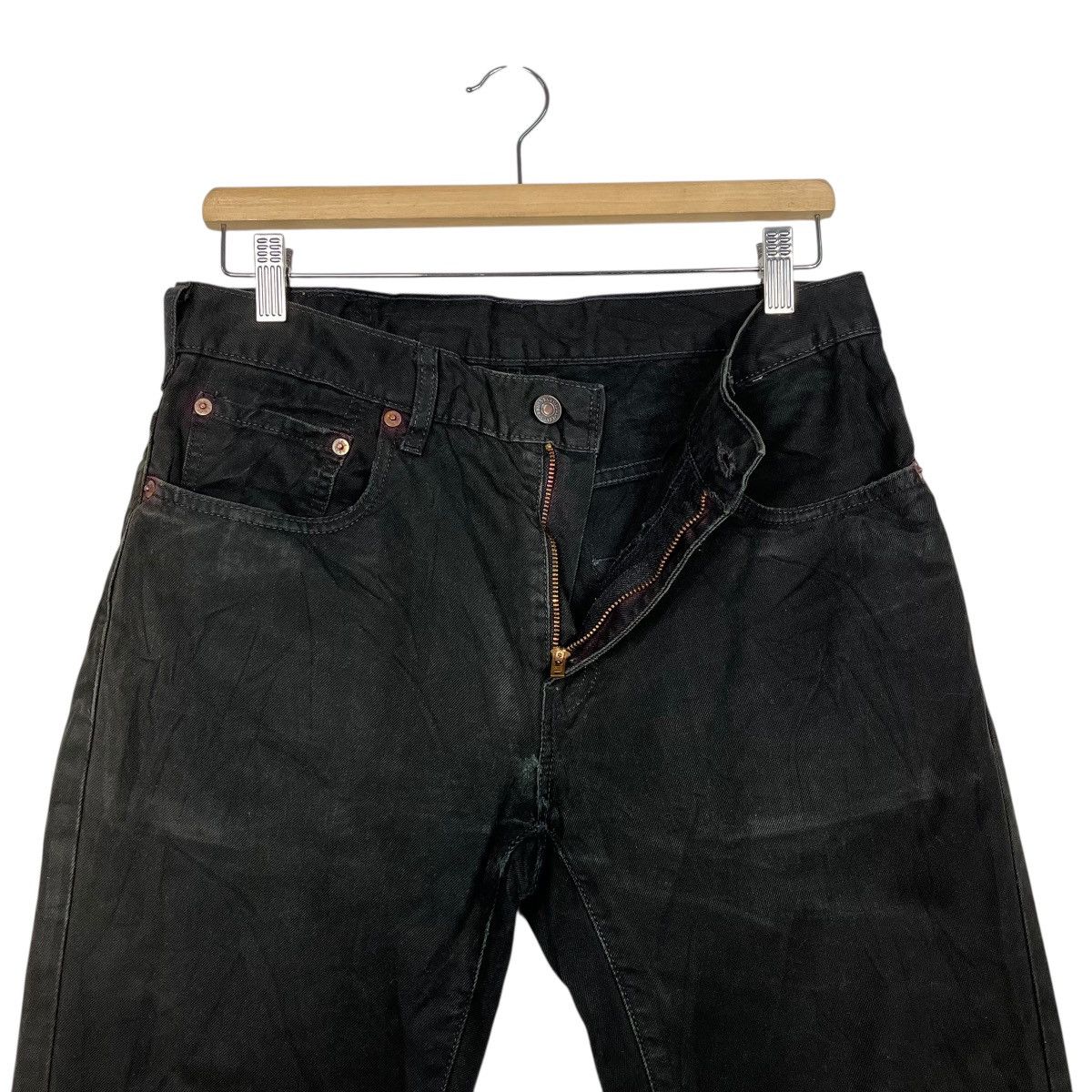 Levi's Vintage Y2k Levis Black Denim Jeans Size US 32 / EU 48 - 14 Thumbnail