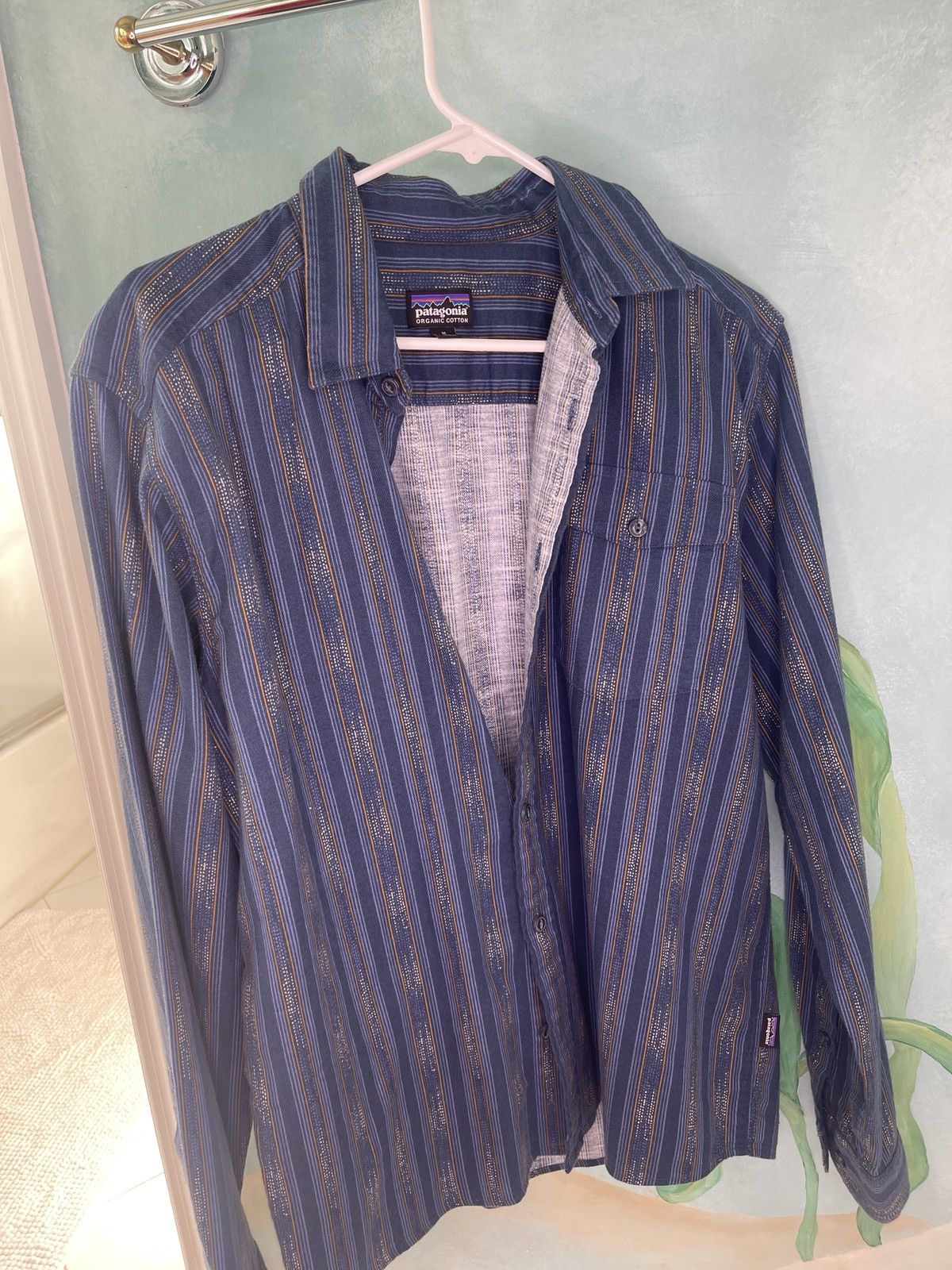 Patagonia Patagonia Men's Blue Patterned Button Down Shirt Size US M / EU 48-50 / 2 - 3 Thumbnail