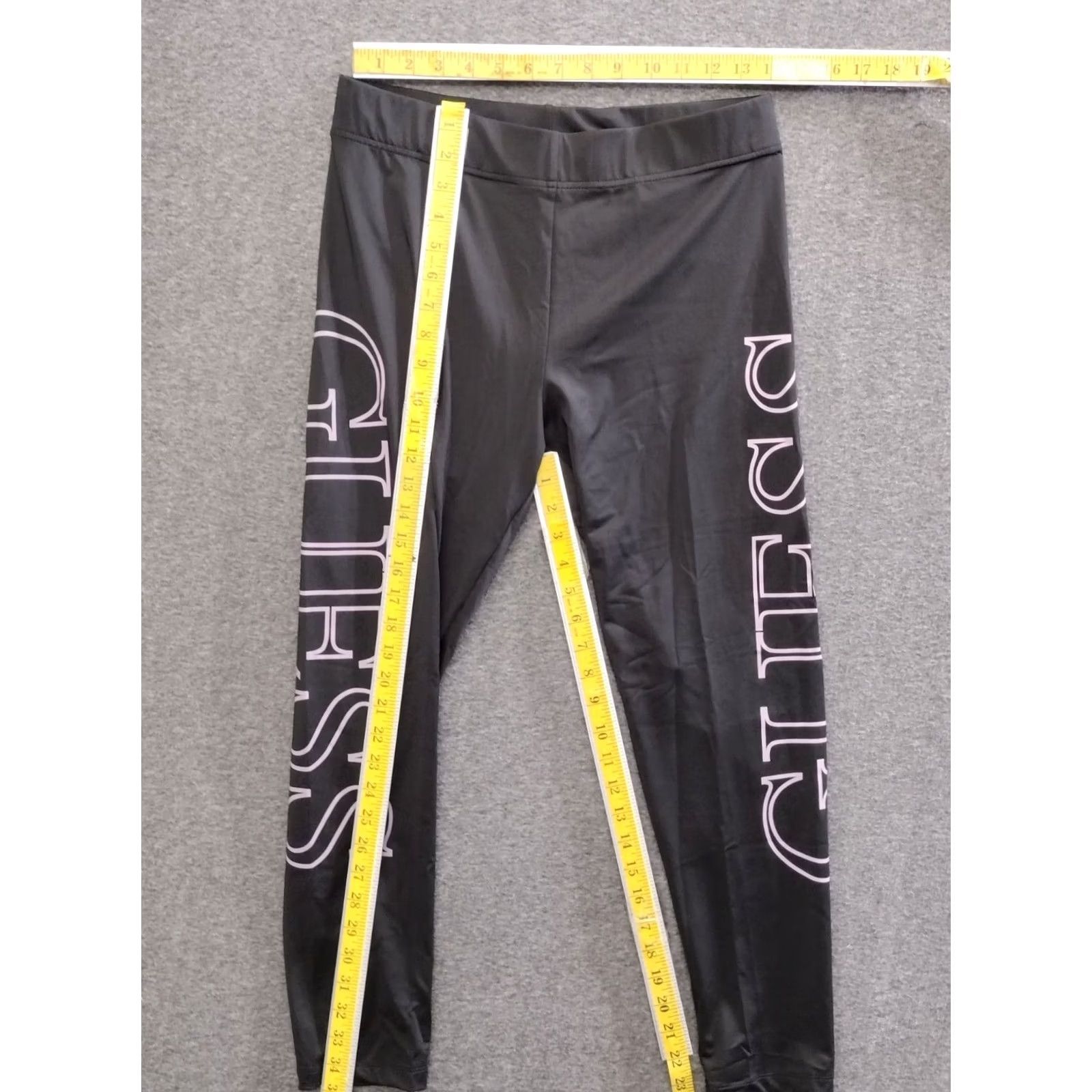 Guess GUESS Black Logo Leggings Women's L Adult Regular XS? Size 36" / US 14 / IT 50 - 4 Thumbnail