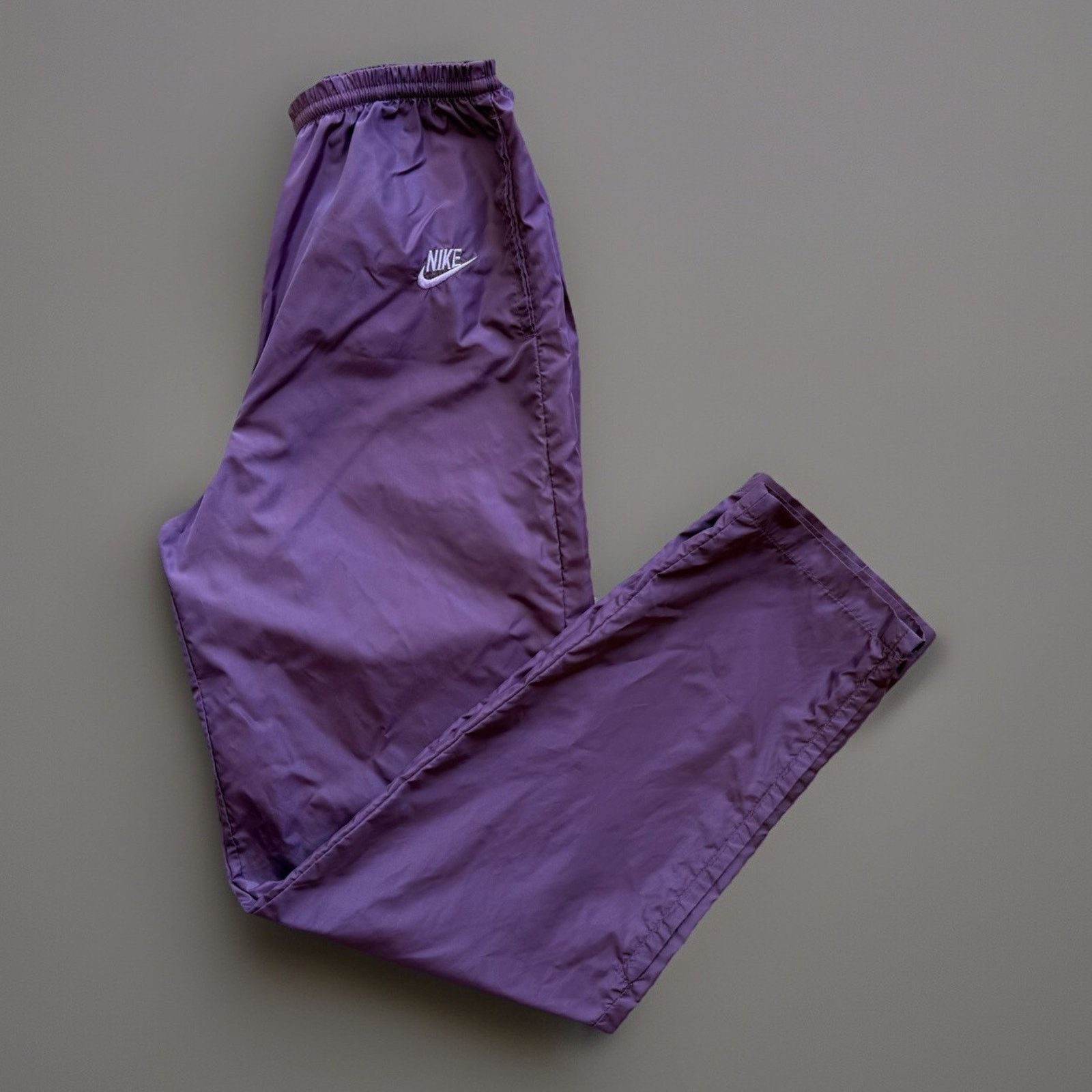 Nike Vintage Nike Sweatpants Women's Medium Purple 80s Blue Size 23" - 1 Thumbnail