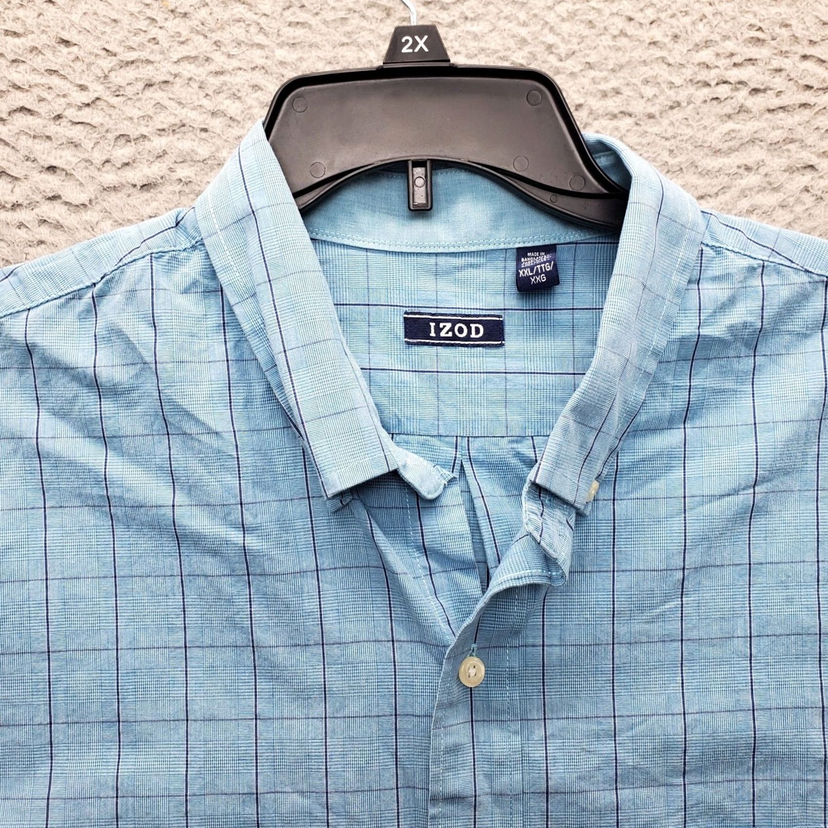Izod IZOD Button Up Shirt Mens Size 2XL Multicolor Check Casual Long Sleeve Collared Size US XXL / EU 58 / 5 - 5 Thumbnail