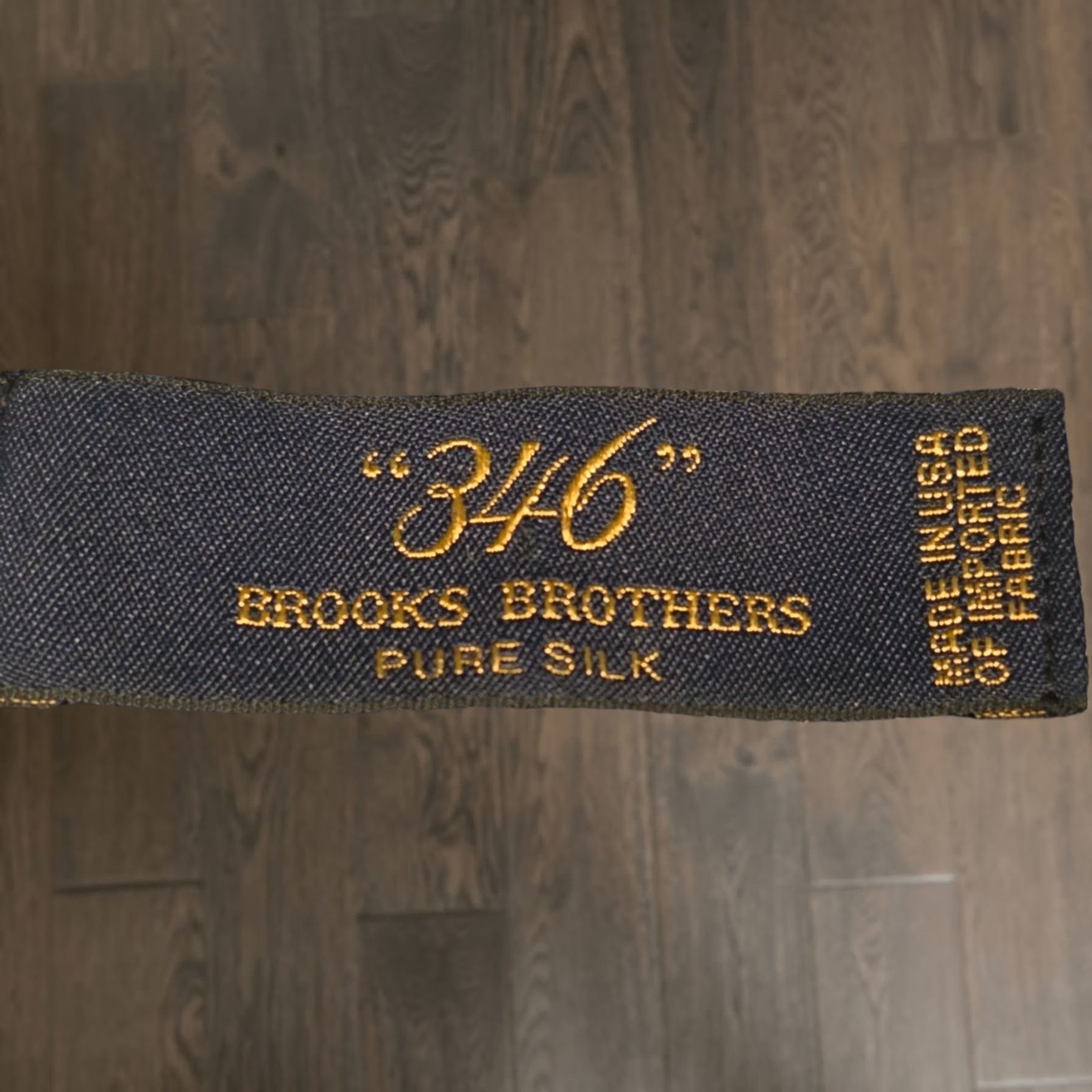 Brooks Brothers 346 Tie Mens Os Blue Geometric Silk Woven Classic Business, Men's