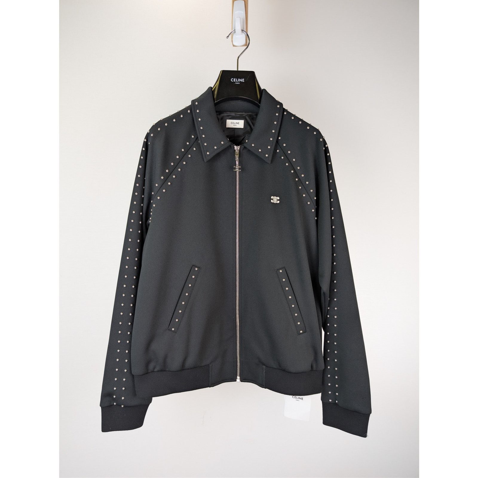 Celine o1rshd1 Relaxed Studded Jacket in Black Size US XL / EU 56 / 4 - 1 Thumbnail