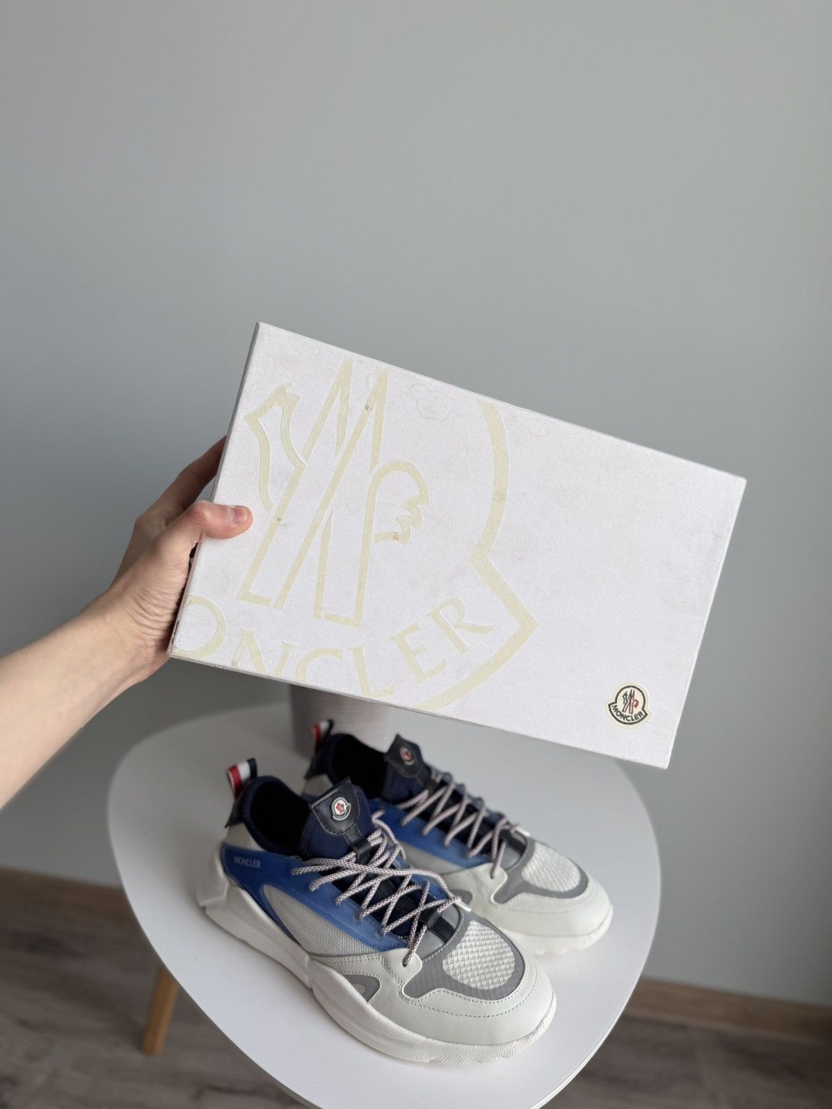 Moncler Moncler Anakin Sneakers Trevor Scarpa White Chunky Sneakers Size US 10 / EU 43 - 23 Thumbnail