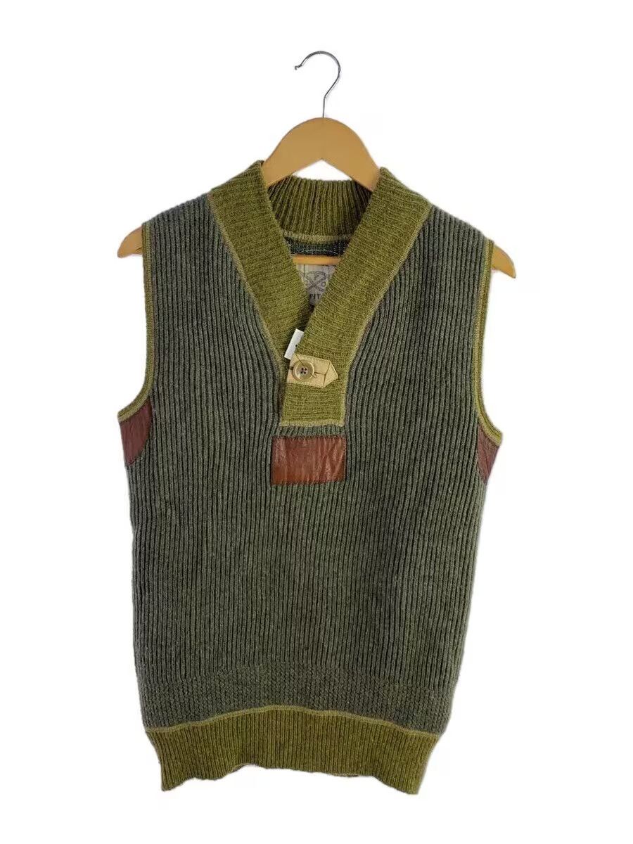 Kapital Ribbed Wool Knit Sweater Vest Size US S / EU 44-46 / 1 - 1 Thumbnail