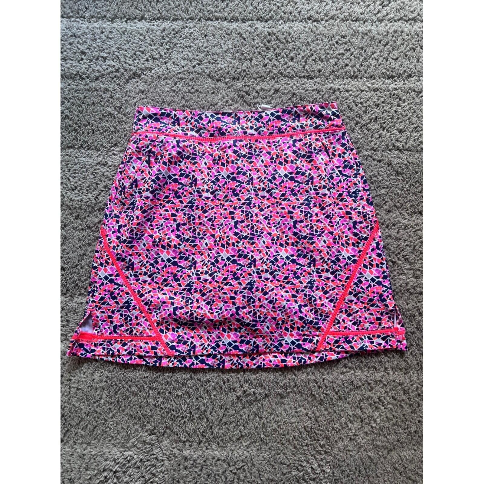Other Lady Hagen Womens Print Golf Skort Pink Orange Size 0 NEW Size ONE SIZE - 2 Thumbnail