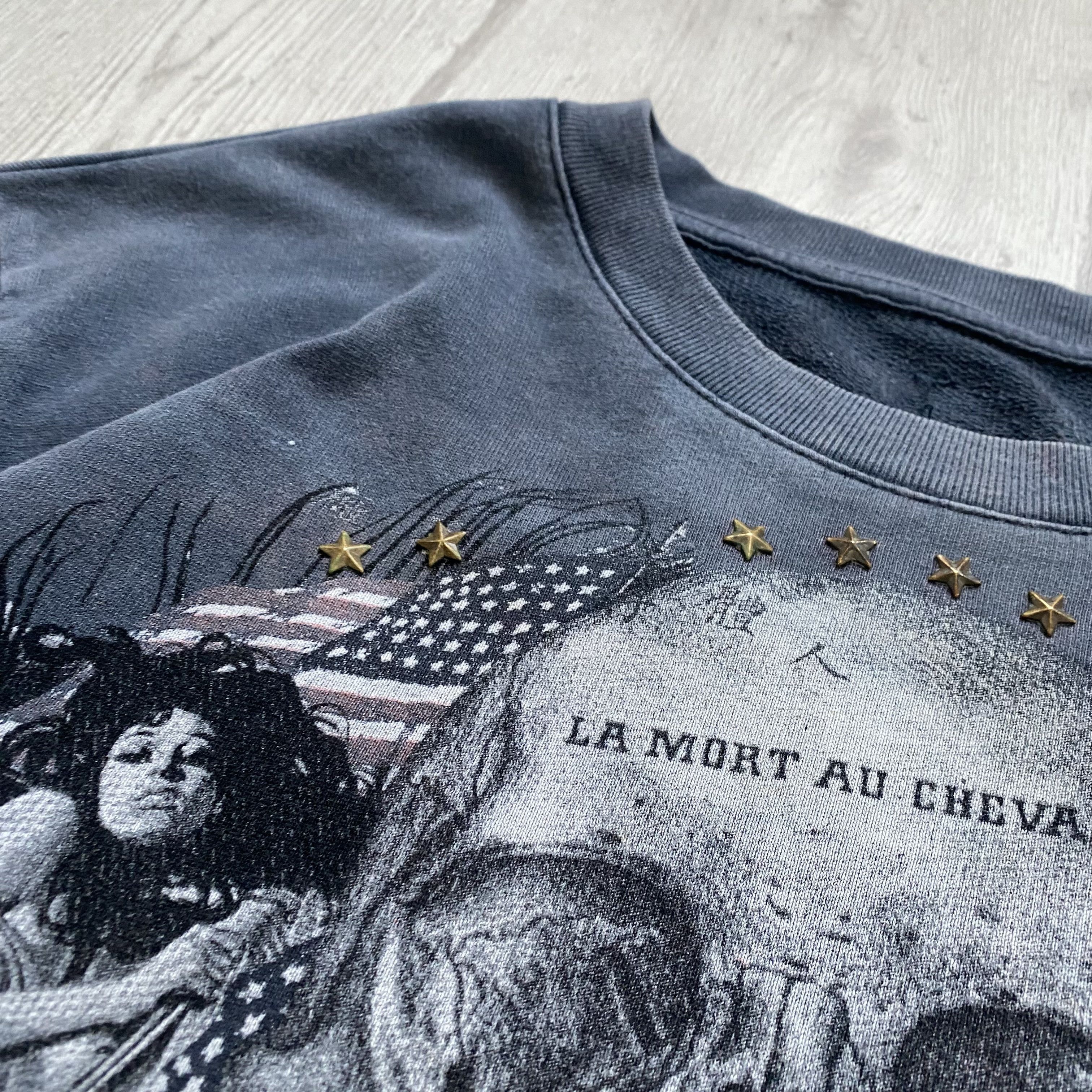 If Six Was Nine Vintage Affliction Style Skul Sweatshirt Y2K opium Size US M / EU 48-50 / 2 - 6 Thumbnail