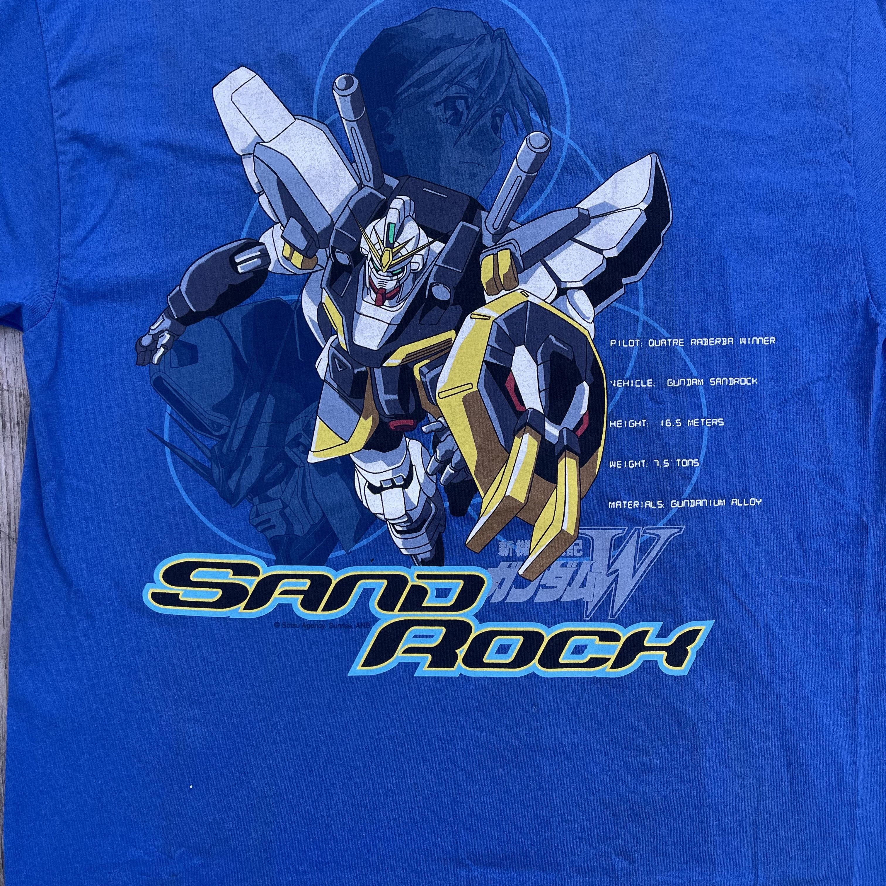 Vintage Vintage 1995 Mobile Suit Gundam Wing Sandrock Anime T-shirt Size US L / EU 52-54 / 3 - 3 Thumbnail