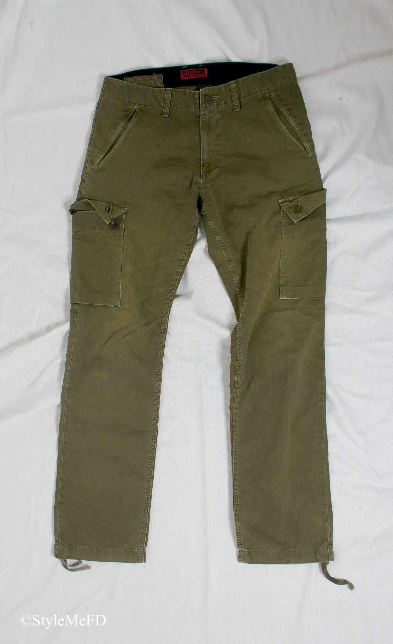 image of John Bull X Kojima Japan () - Mens Green Cargo Pants - M (Size 30)